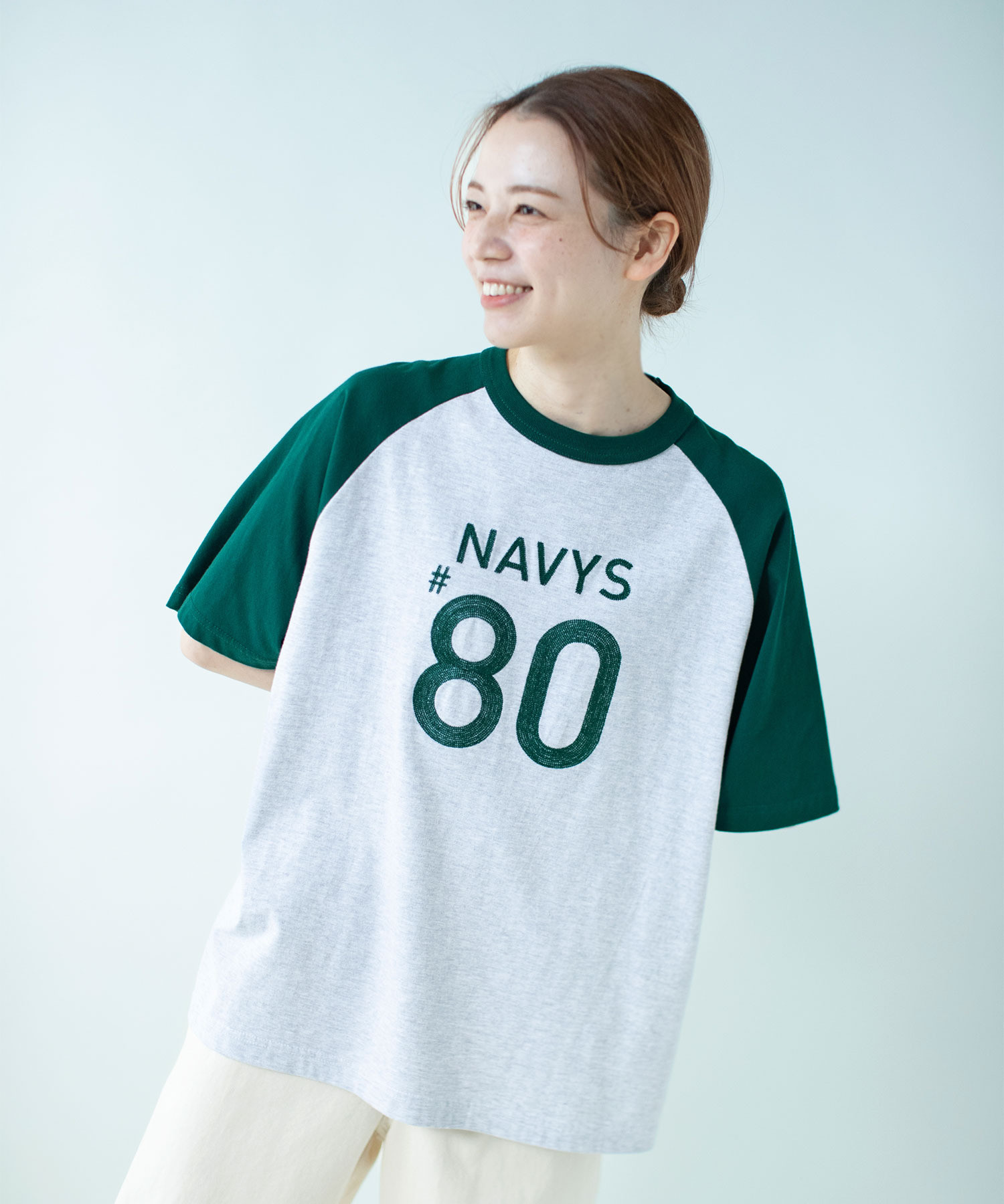 AMBIDEX Store 【予約販売】○#80NAVYS ラグランTシャツ(F