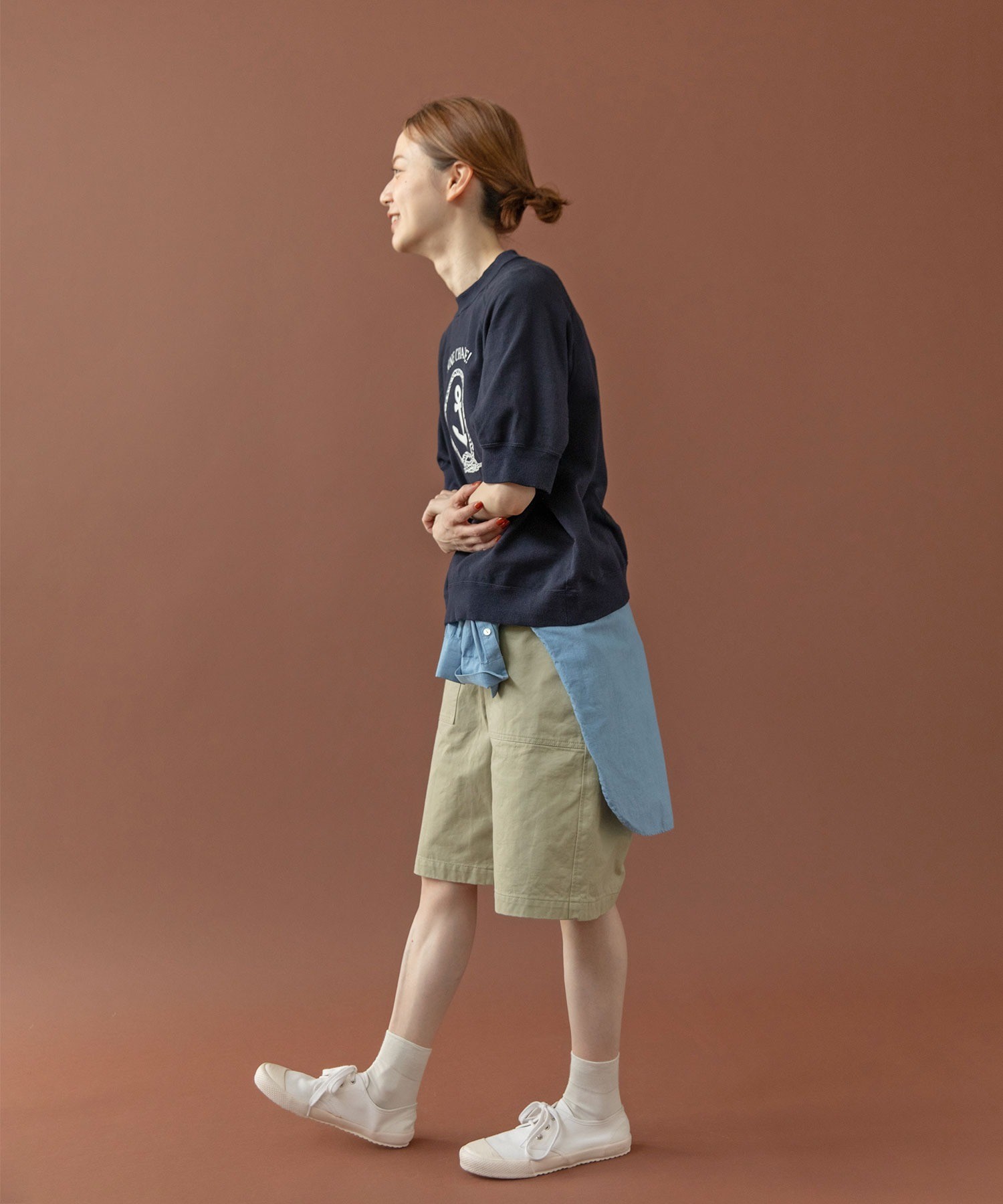 流経柏　ハーフパンツ プチプラ】やわらかワッフルハーフパンツ 2025春夏 ｜子供服&ベビー服