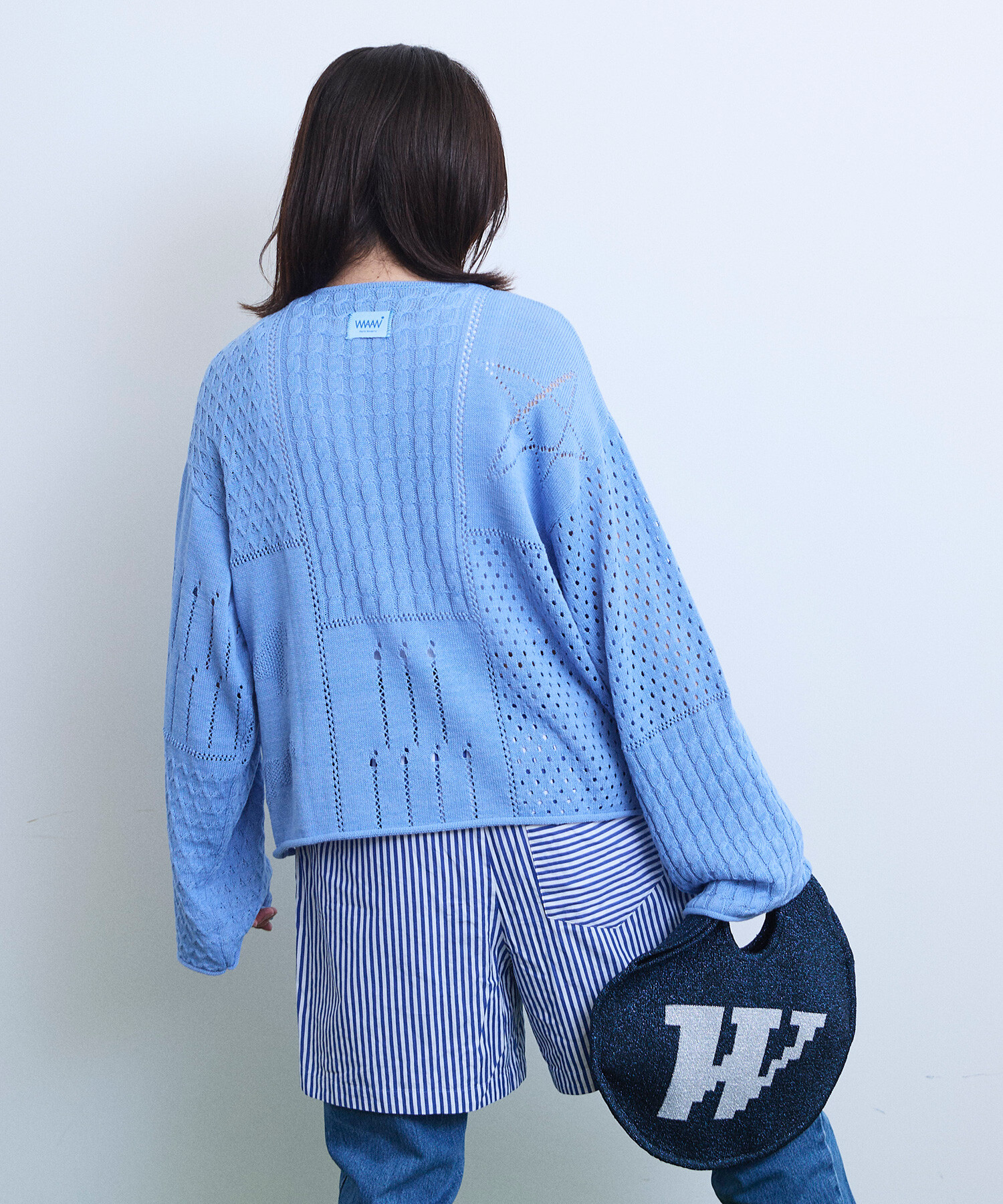 のん♪様オーダーページ AMBIDEX Store 【予約販売】〇COLLAGE KNIT プルオーバー(F SAX): FLAT