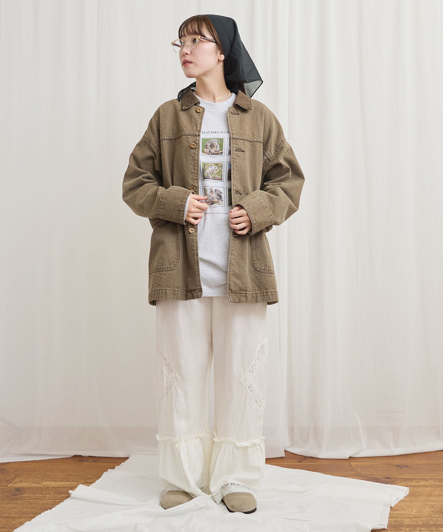 AMBIDEX Store colored denim coverall(F カーキ): l'atelier du savon