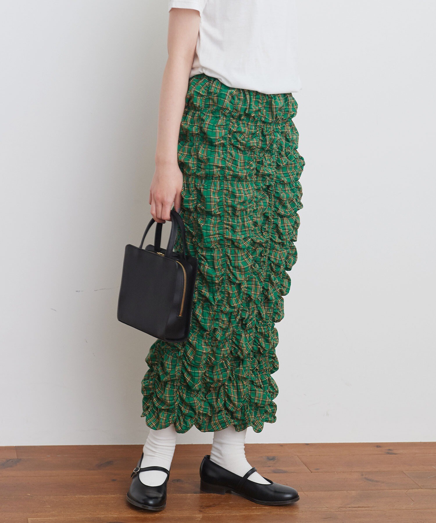 AMBIDEX Store ○uneven skirt(F グリーン): l'atelier du savon