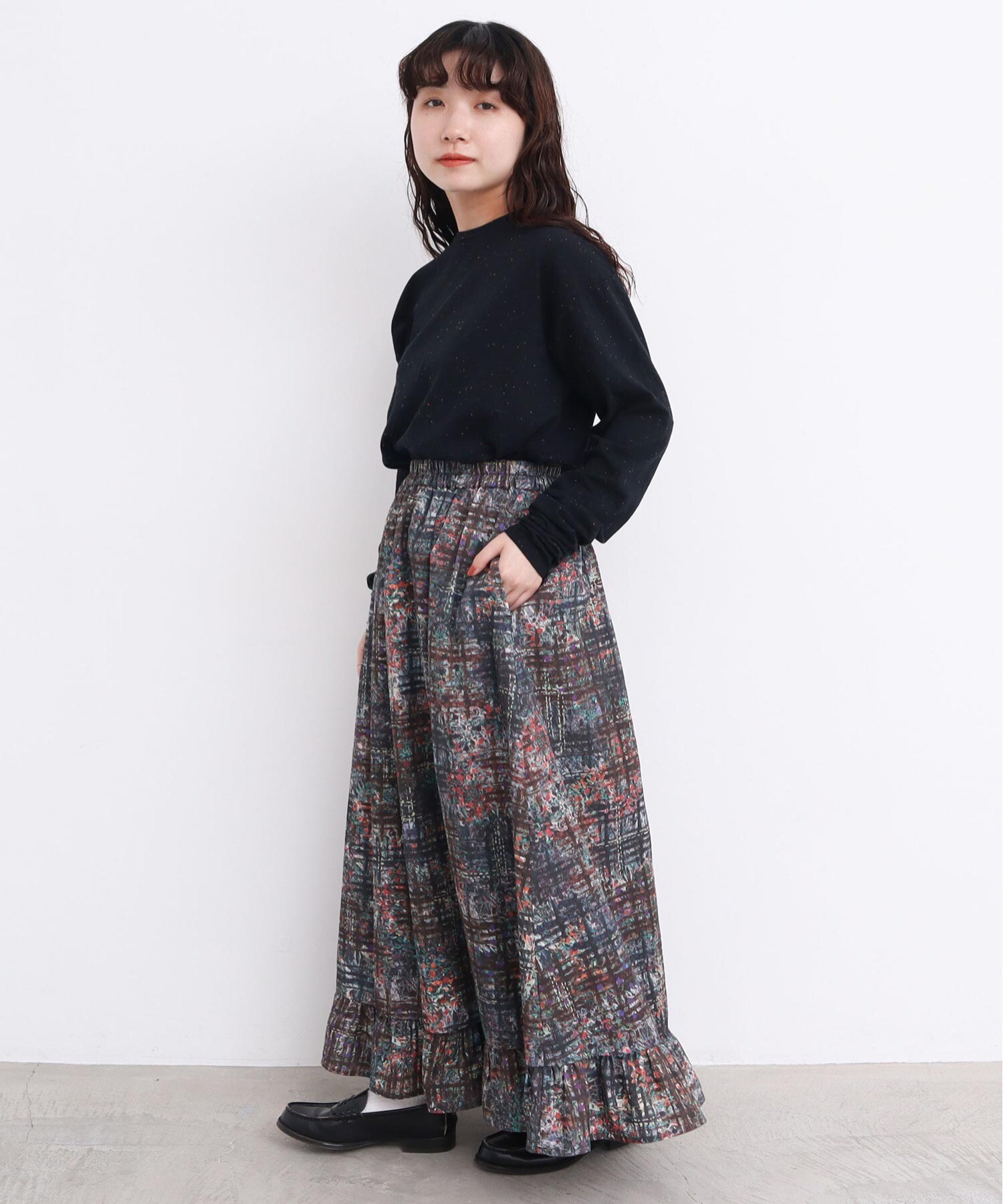 未使用品 fruity シャツ 黒 Mサイズ フルーティー 日本未発売 Fruit of the loom L/S Tシャツ “BLACK