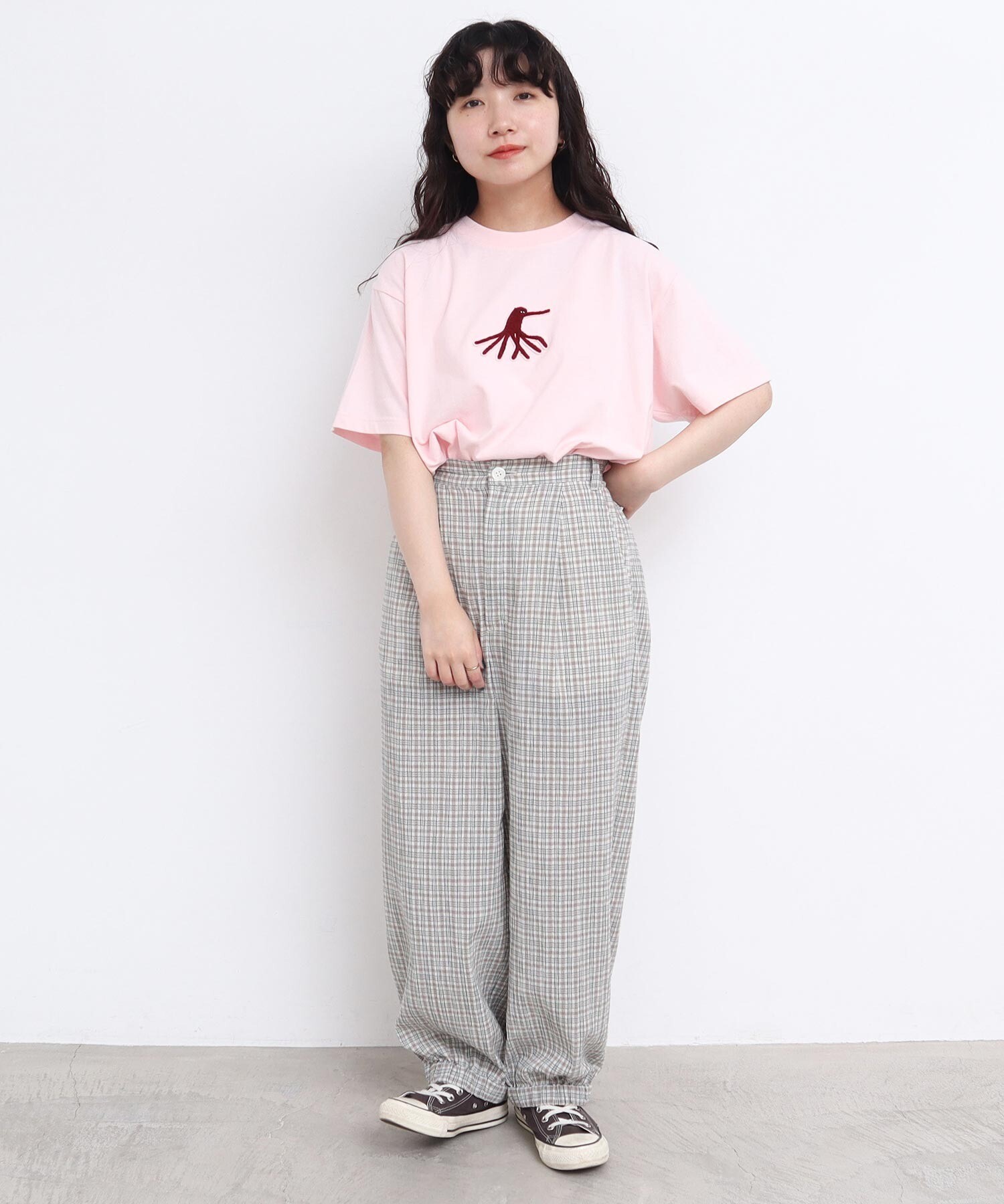 tシャツ 海の生物　さがら刺繍Tシャツ レディース AMBIDEX Store 海の生物 さがら刺繍Tシャツ(F シロ): l'atelier