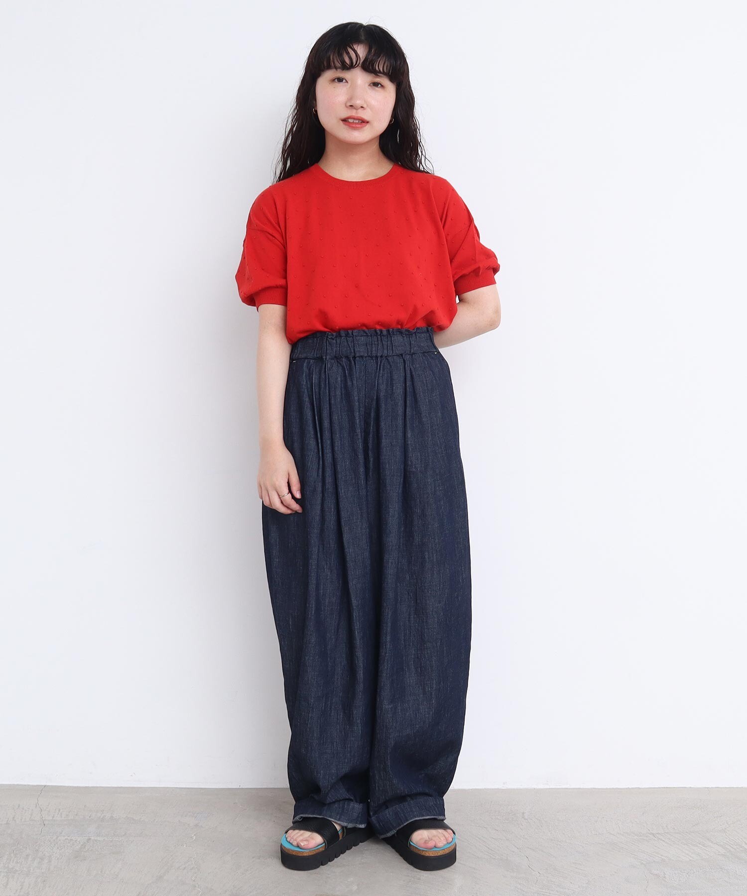 AMBIDEX Store ぽんぽんサマーニット(F グレー): l'atelier du savon