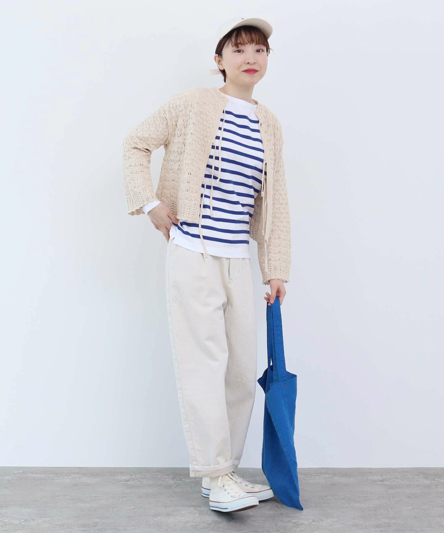 AMBIDEX Store ○透かし編みBACKリボン2way プルオーバー(F クロ): FLAT-cic-HATENA
