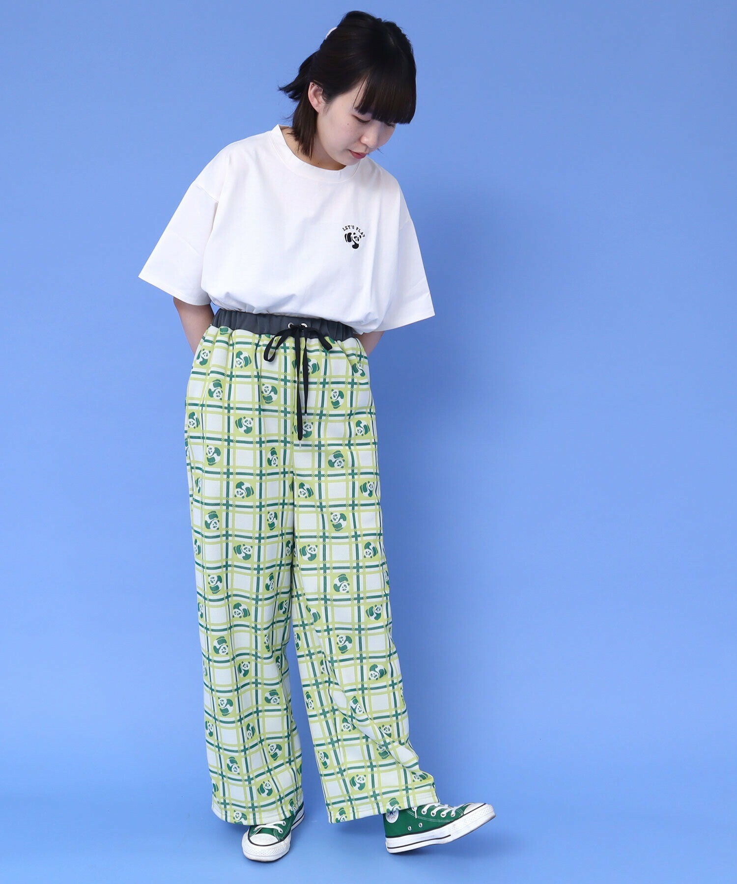 AMBIDEX Store ○コロコロパンダジャカード パンツ(F イエロー): l 