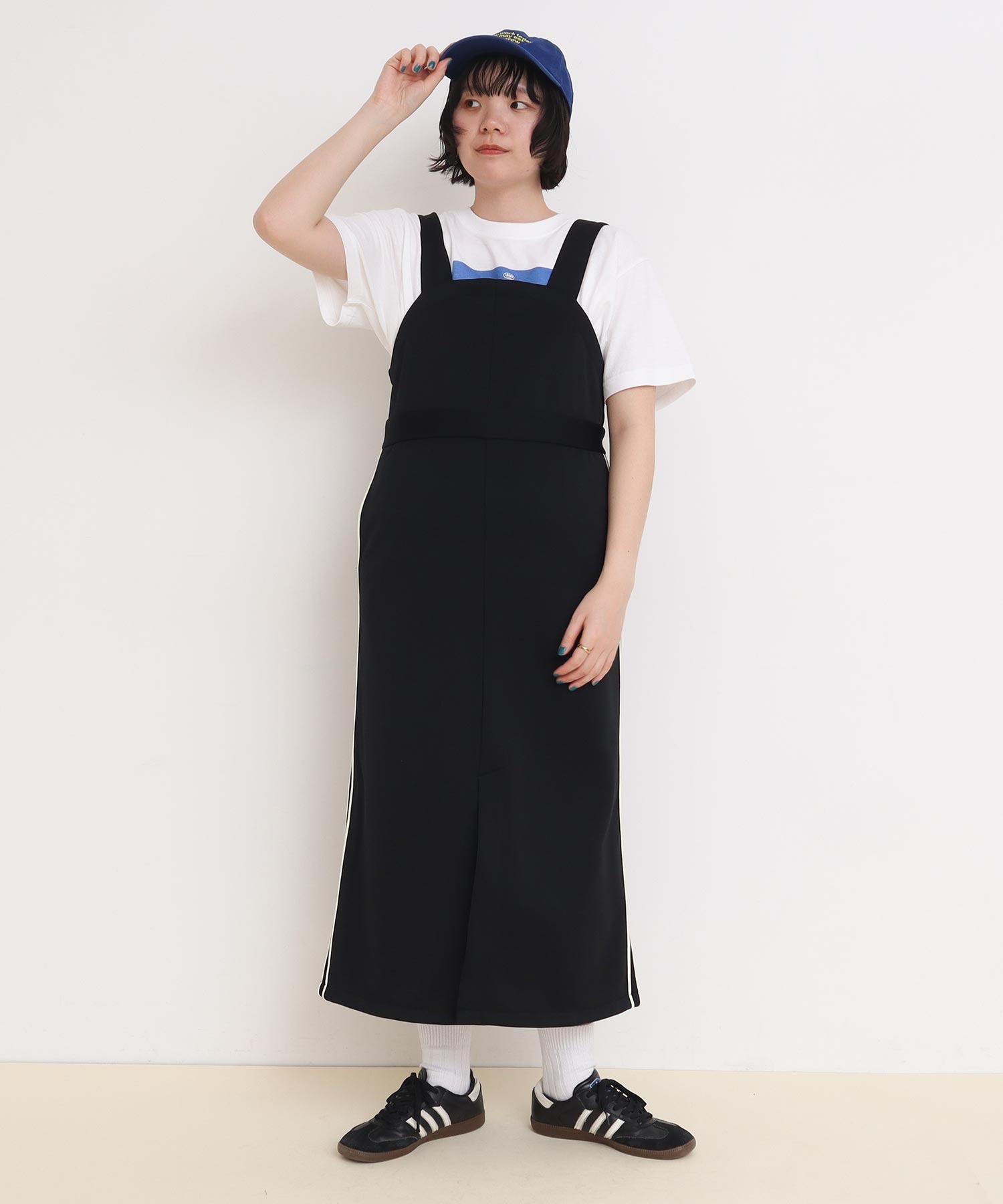 AMBIDEX Store ○○LINE Jersey ジャンパースカート(F チャ): l