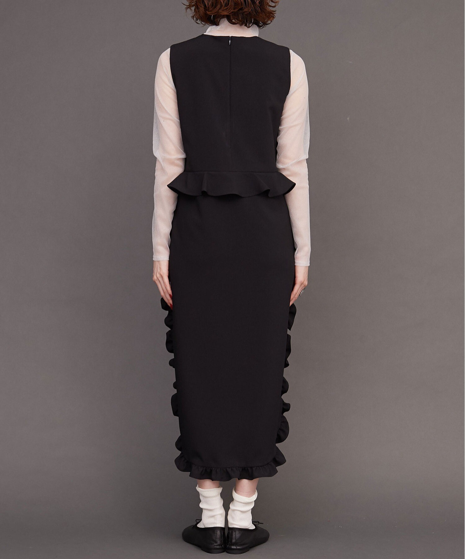 AMBIDEX Store SHELL FRILL peplum ドレス(F クロ): l'atelier du savon