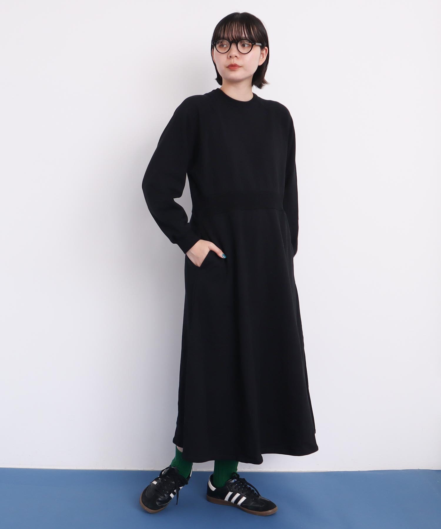 AMBIDEX Store ○SWEAT RIB flare Onepiece(F クロ): l'atelier du savon