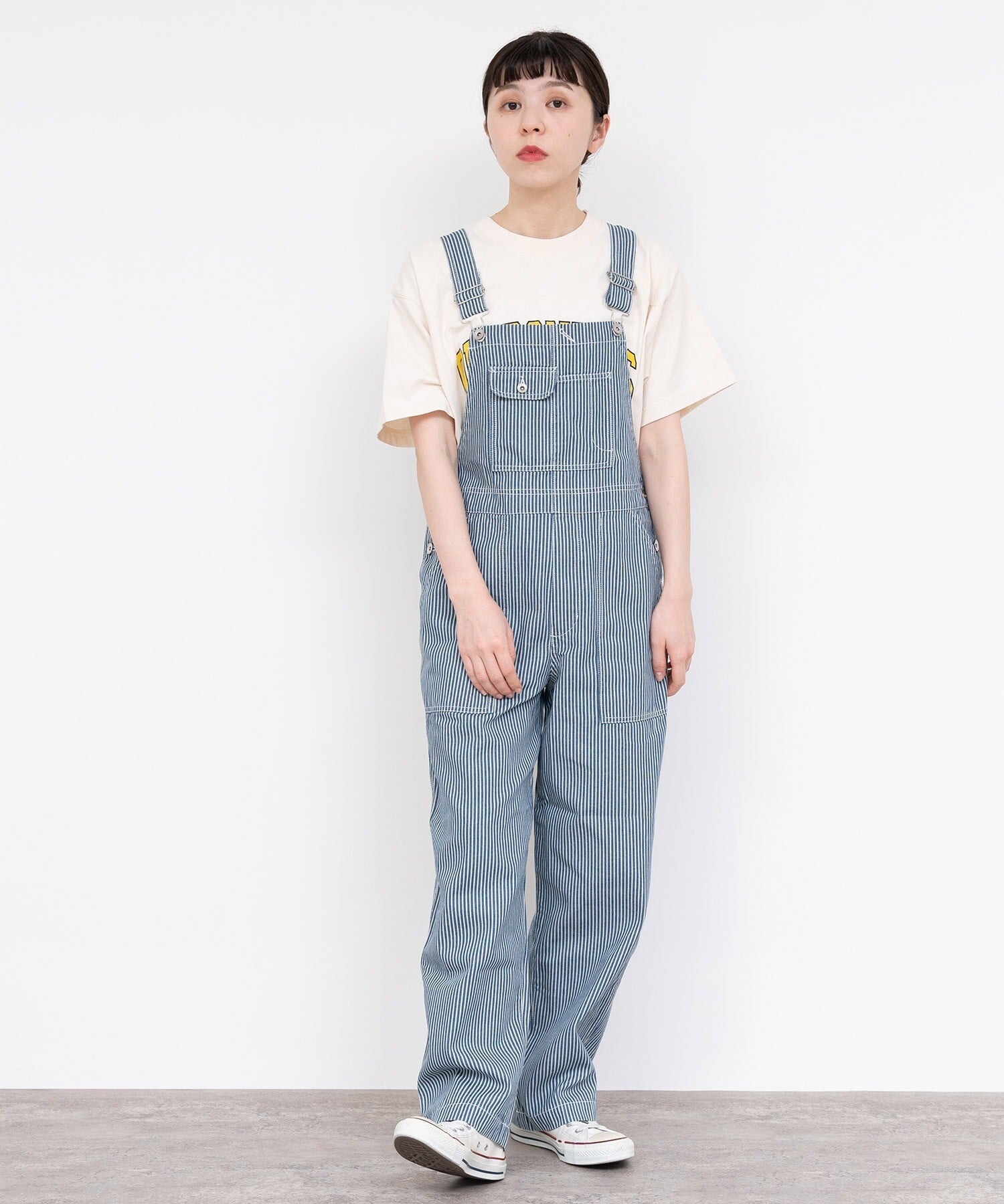 AMBIDEX Store △デニムサロペット(36 コン): Dot and Stripes CHILD WOMAN