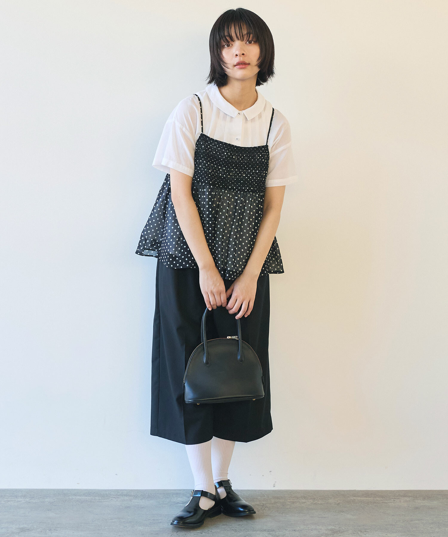 slobe iena ドット刺繍キャミソール WEB・一部店舗限定/追加》ドット刺しゅうキャミソール（シャツ