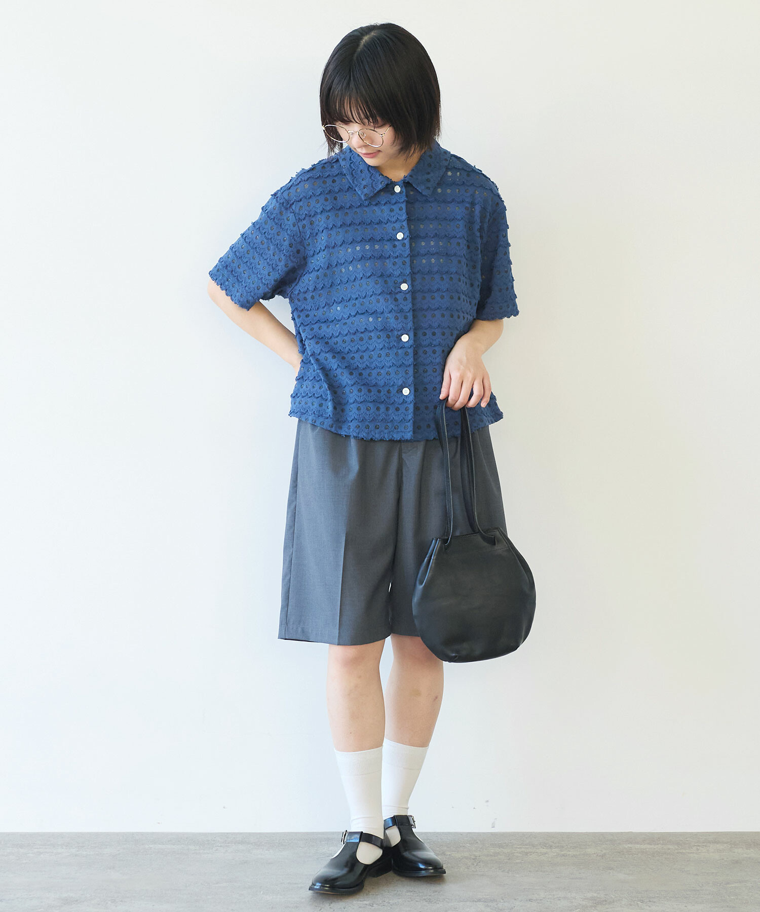 AMBIDEX Store 【予約販売】〇 naminami レース ブラウス(F アオ