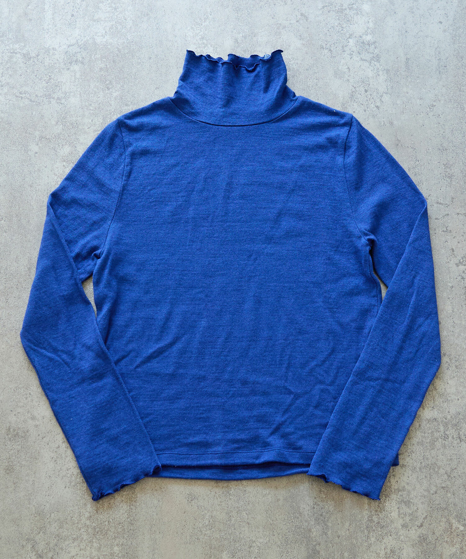 AMBIDEX Store ウール / シルク 製品染め タートルプルオーバー(F