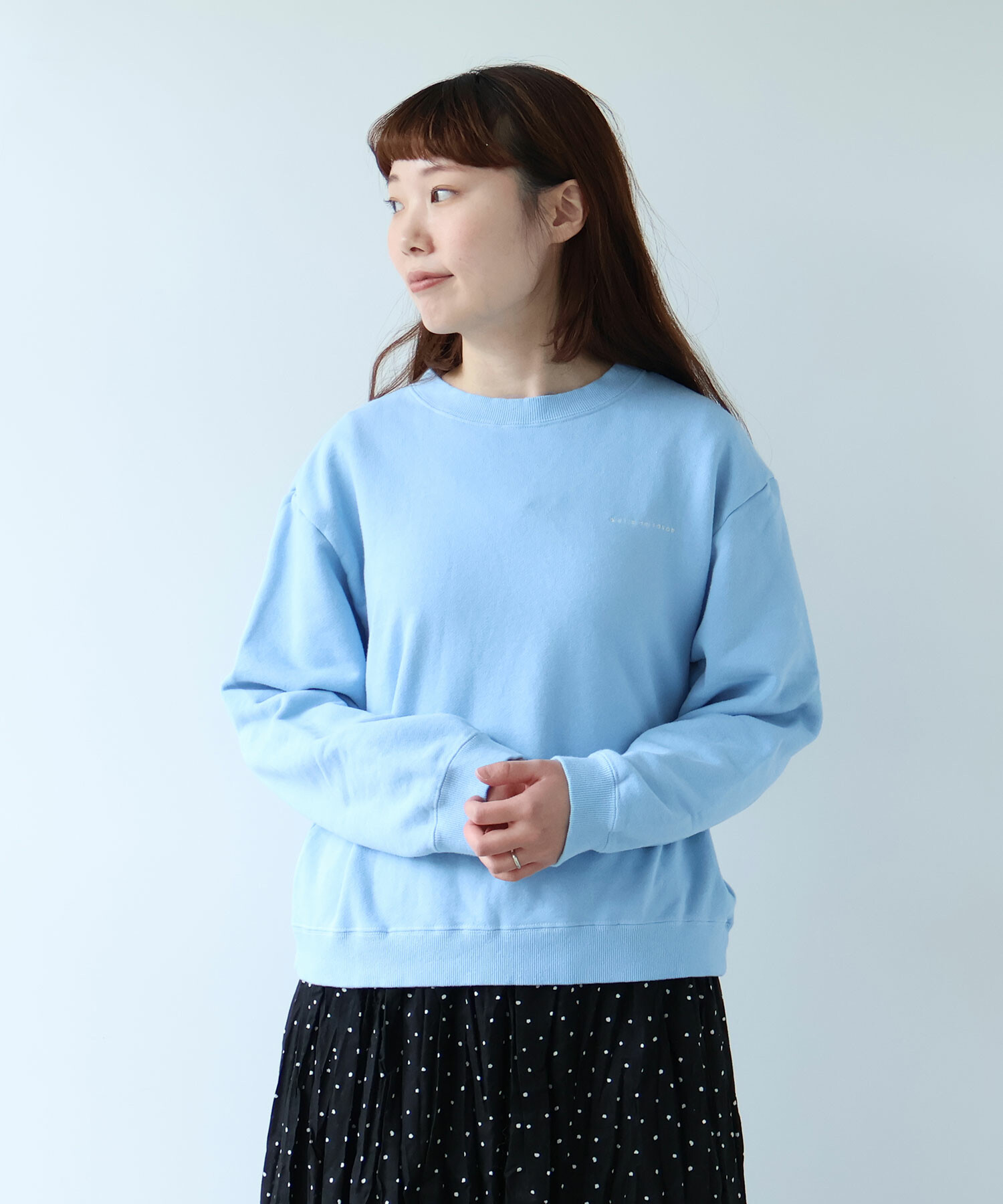 AMBIDEX Store ○ 30/10 itsumo裏毛 ロゴトレーナー(F サックス
