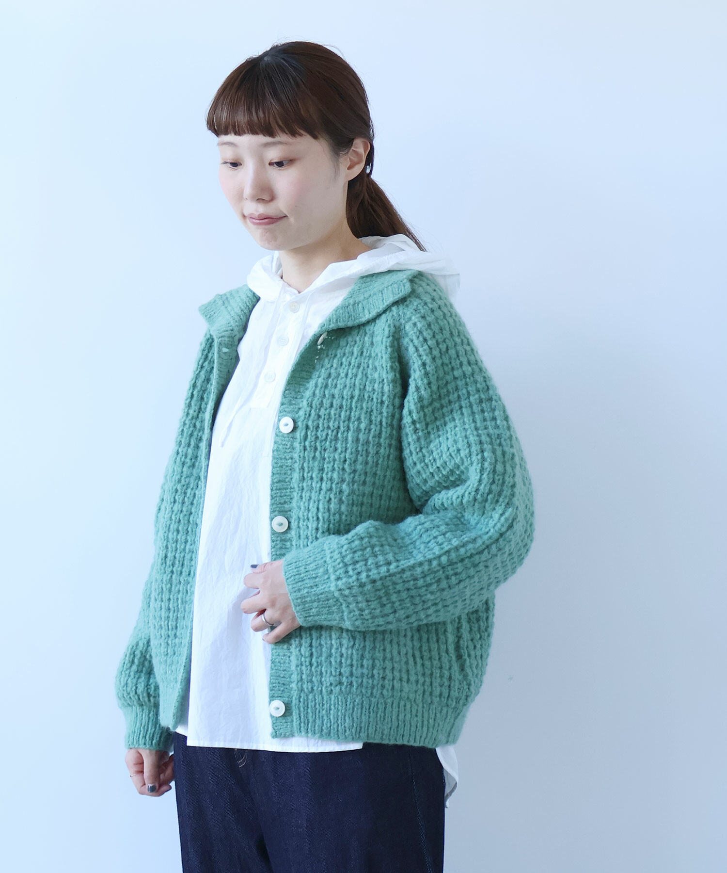 AMBIDEX Store 〇 ネパール ハンドニット ウール / ナイロン ワッフル