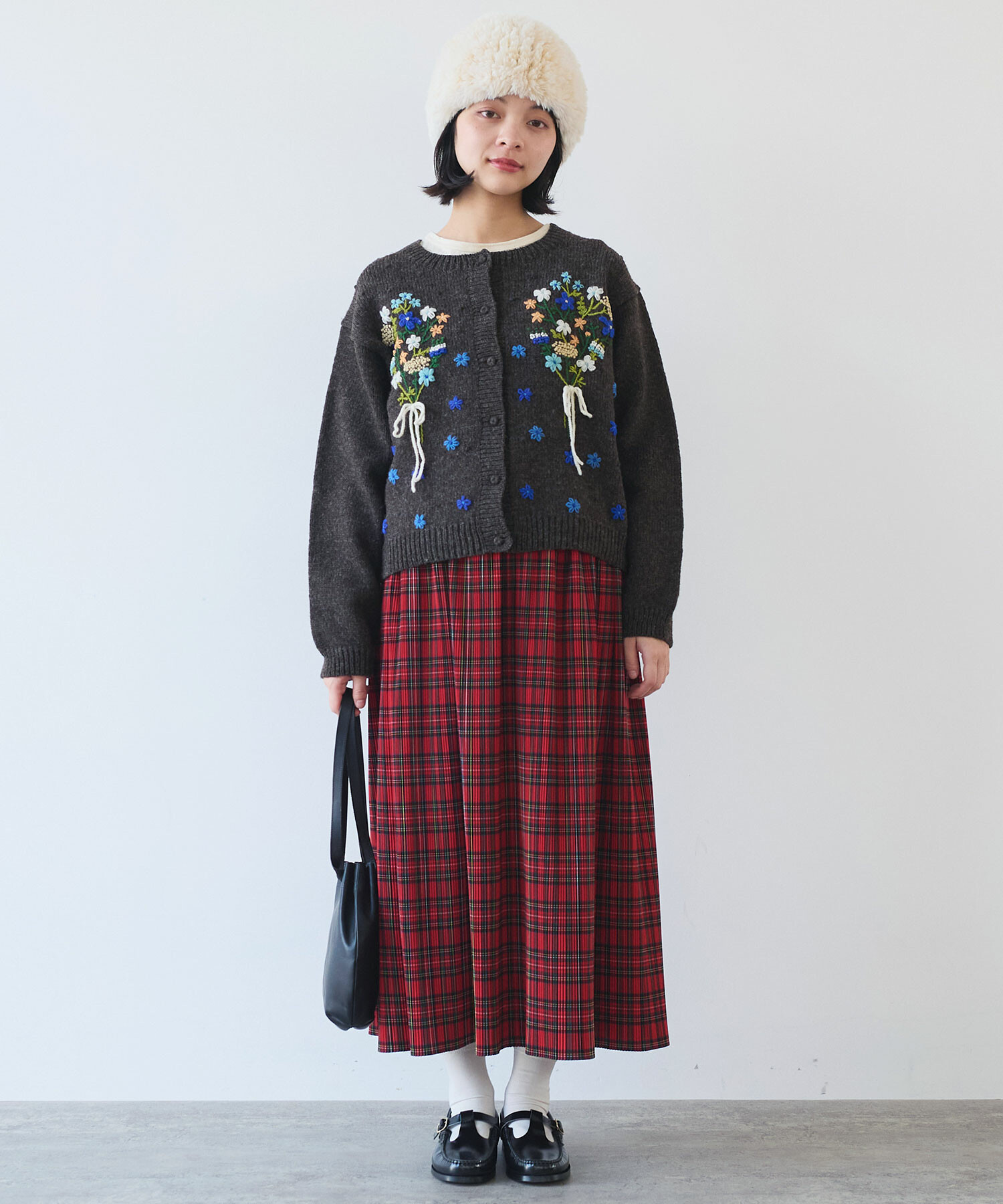 fig London ショート カーディガン bulle de savon AMBIDEX Store △コットン/ナイロン pleating short