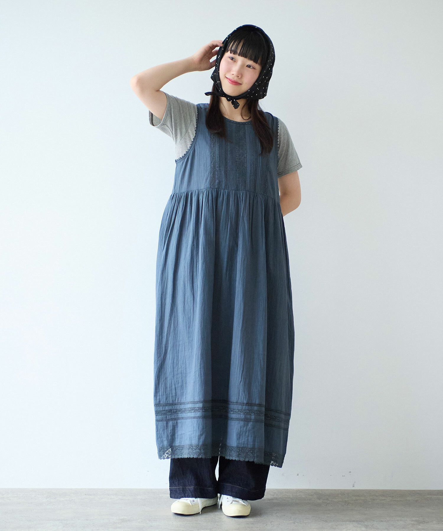AMBIDEX Store 【予約販売】○ antique lace summer dress(F スミクロ