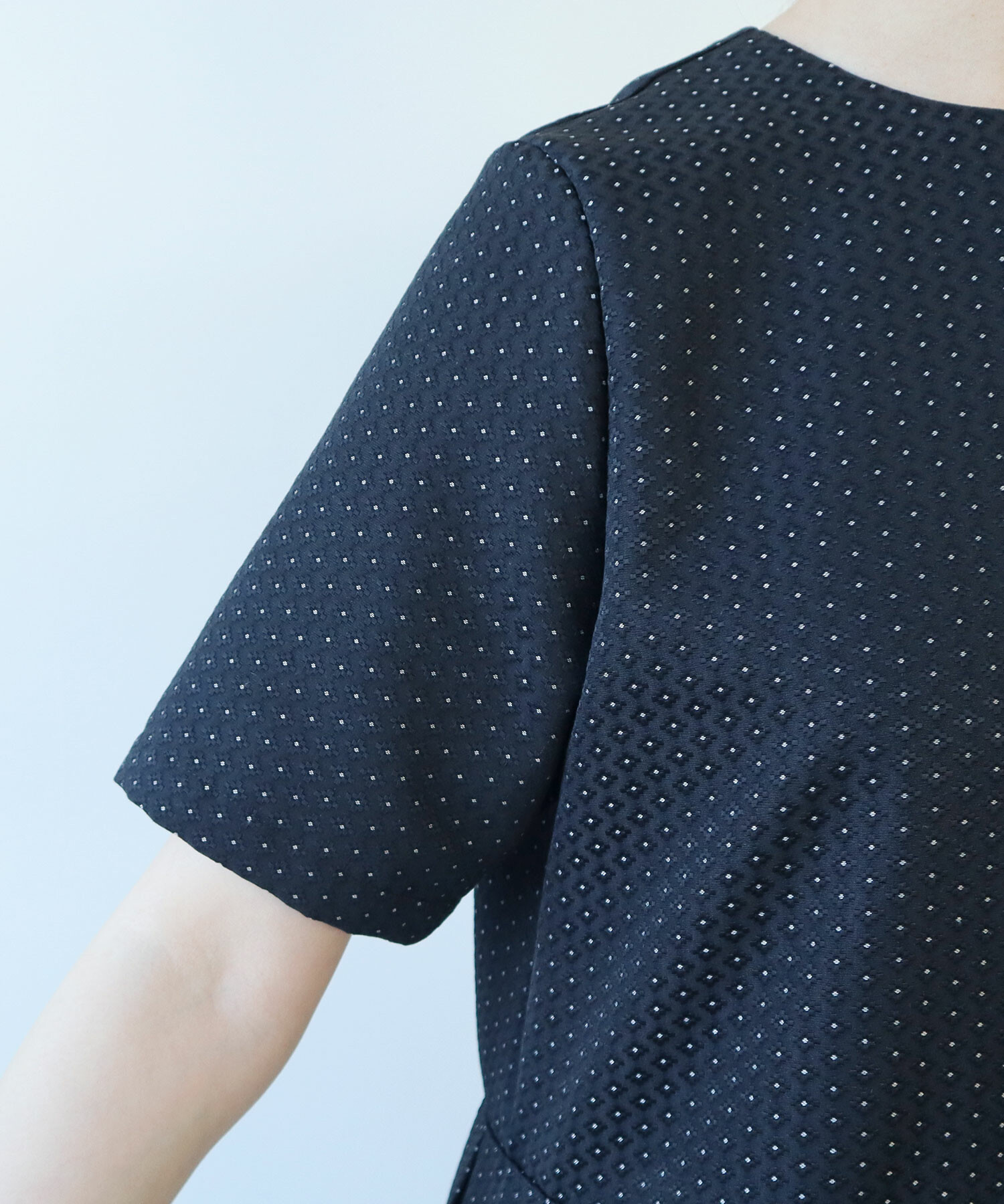 bulle de savon△○T/R プリーツワンピース bulle de savon（ビュルデサボン）の「△T/R プリーツワンピース