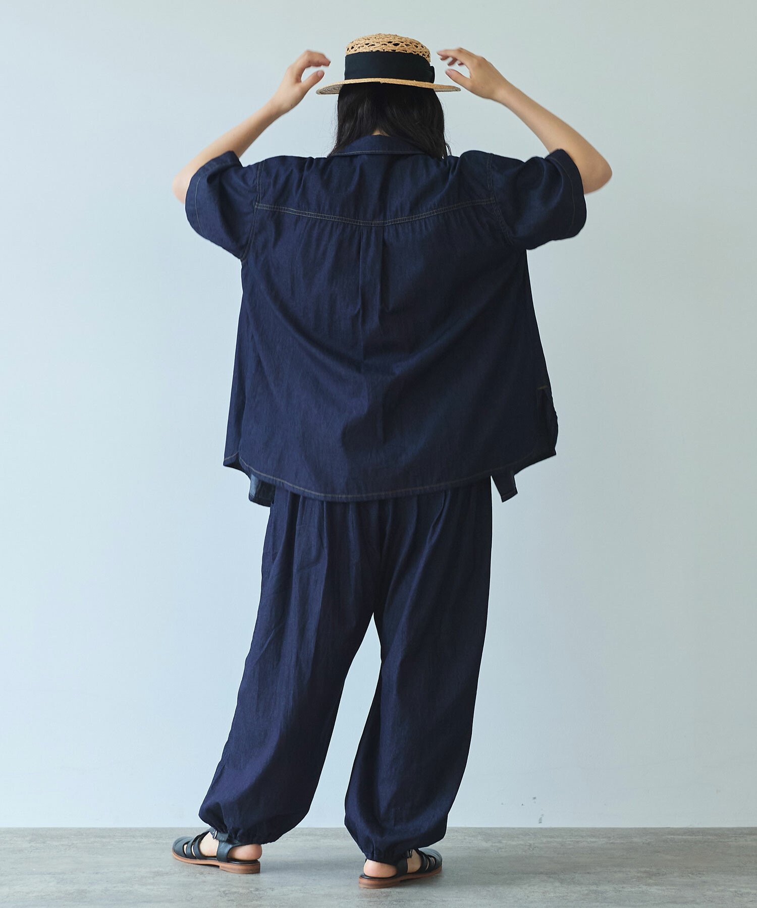 AMBIDEX Store 〇 5.5oz denim tucktuck パンツ(F インディゴ