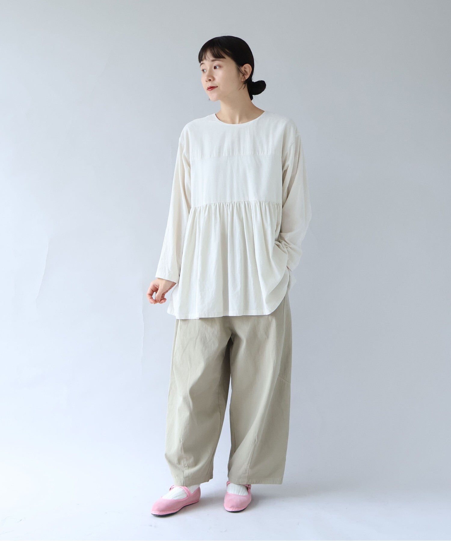 AMBIDEX Store ○シャンブレーコールタックシャツ2wayチュニック