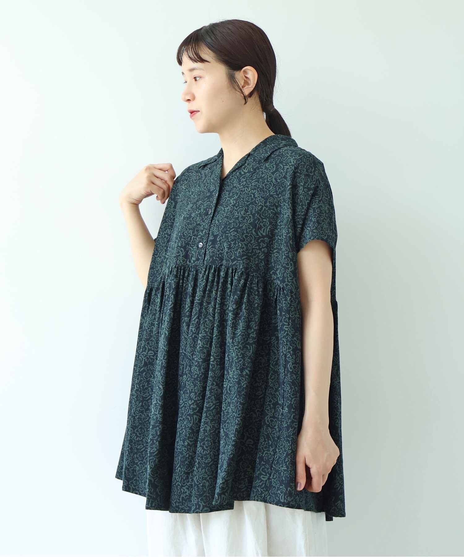 AMBIDEX Store rayon cupla cotton flower print open peprum