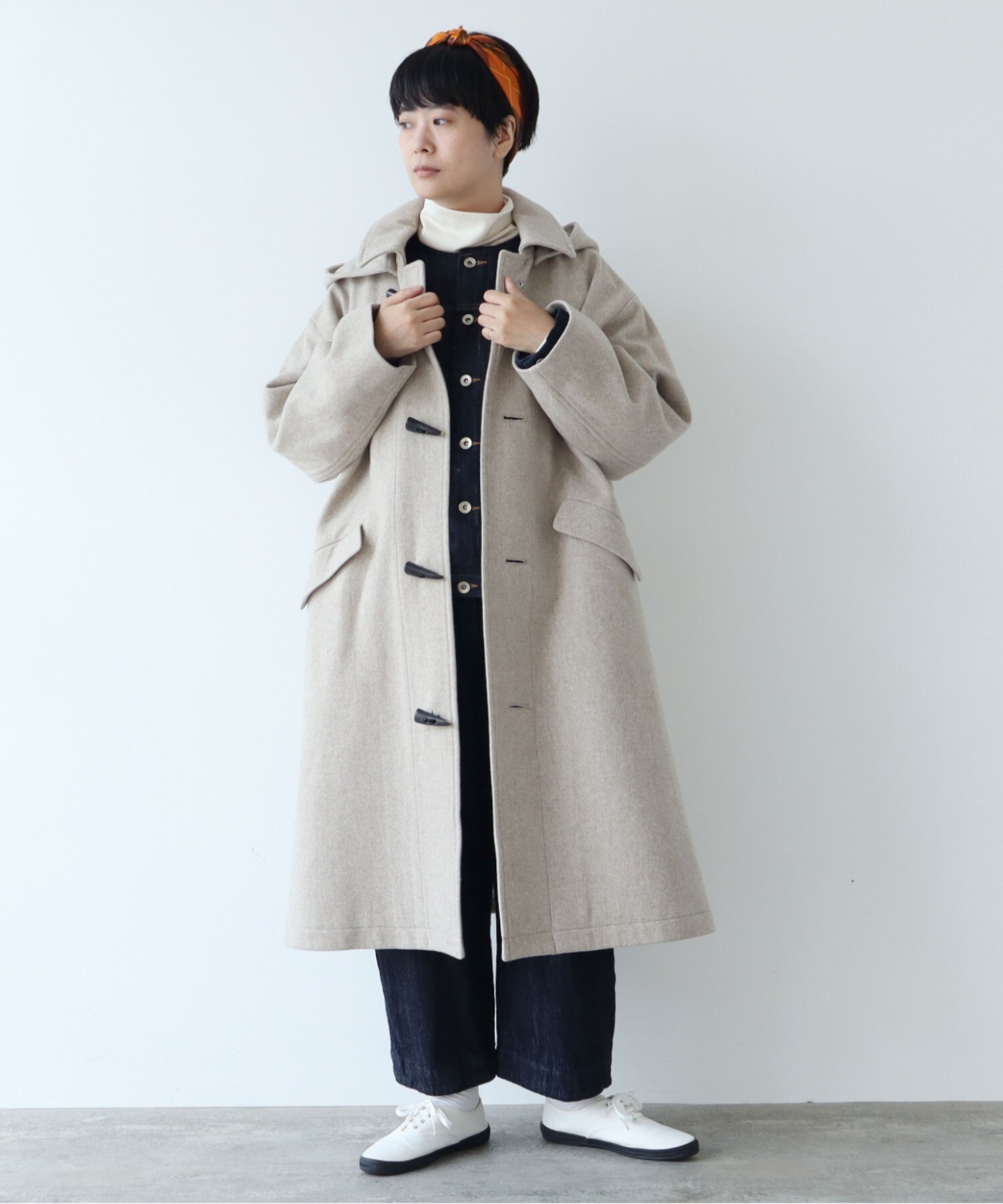 AMBIDEX Store △cotton denim ノーカラー ブルゾン(F コン): yuni