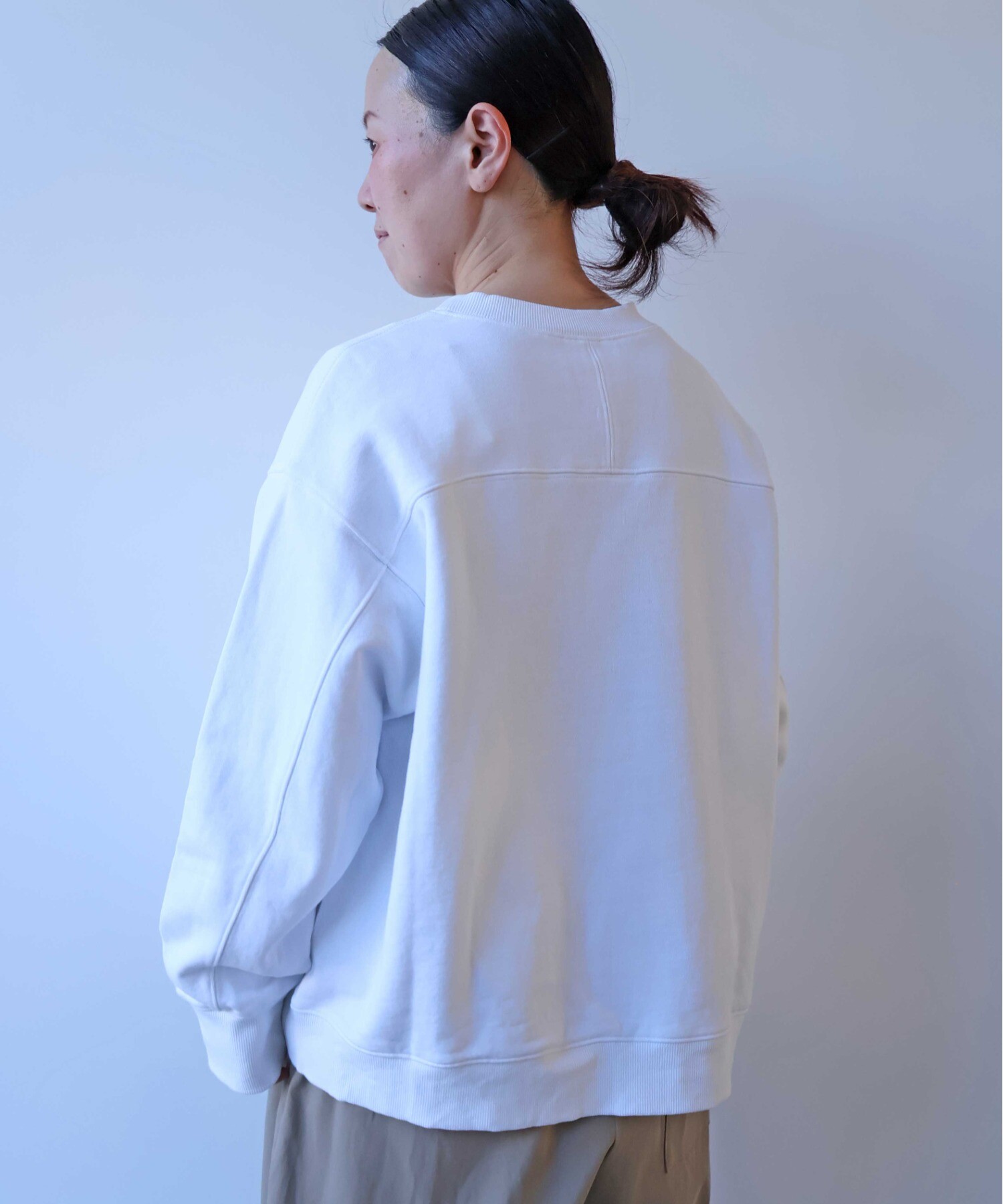 AMBIDEX Store △コットン裏毛レースプルオーバー(F シロ): yuni