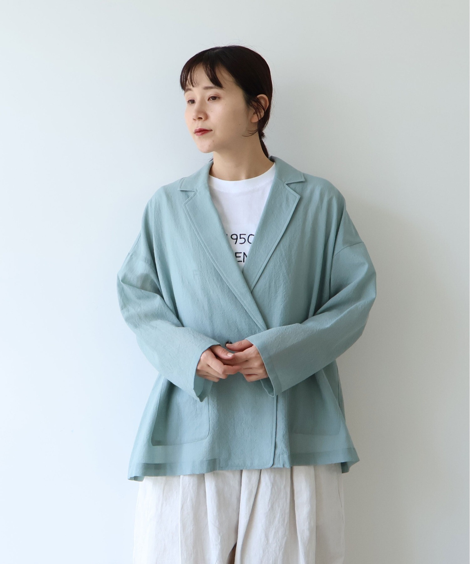 AMBIDEX Store sheer summer Wool-Polyester Voil tailored ジャケット AMBIDEX Store sheer summer Wool-Polyester Voil tailored ジャケット