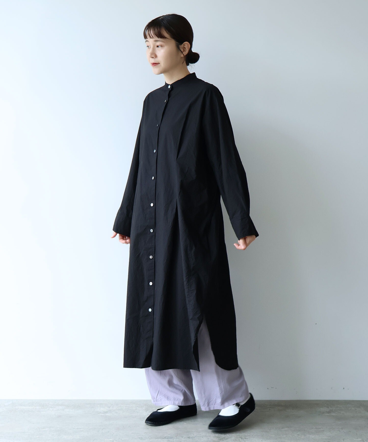 GAIJIN MADE ダークブルー シャツワンピース GAIJIN MADE ダークブルー シャツワンピース ワンピース