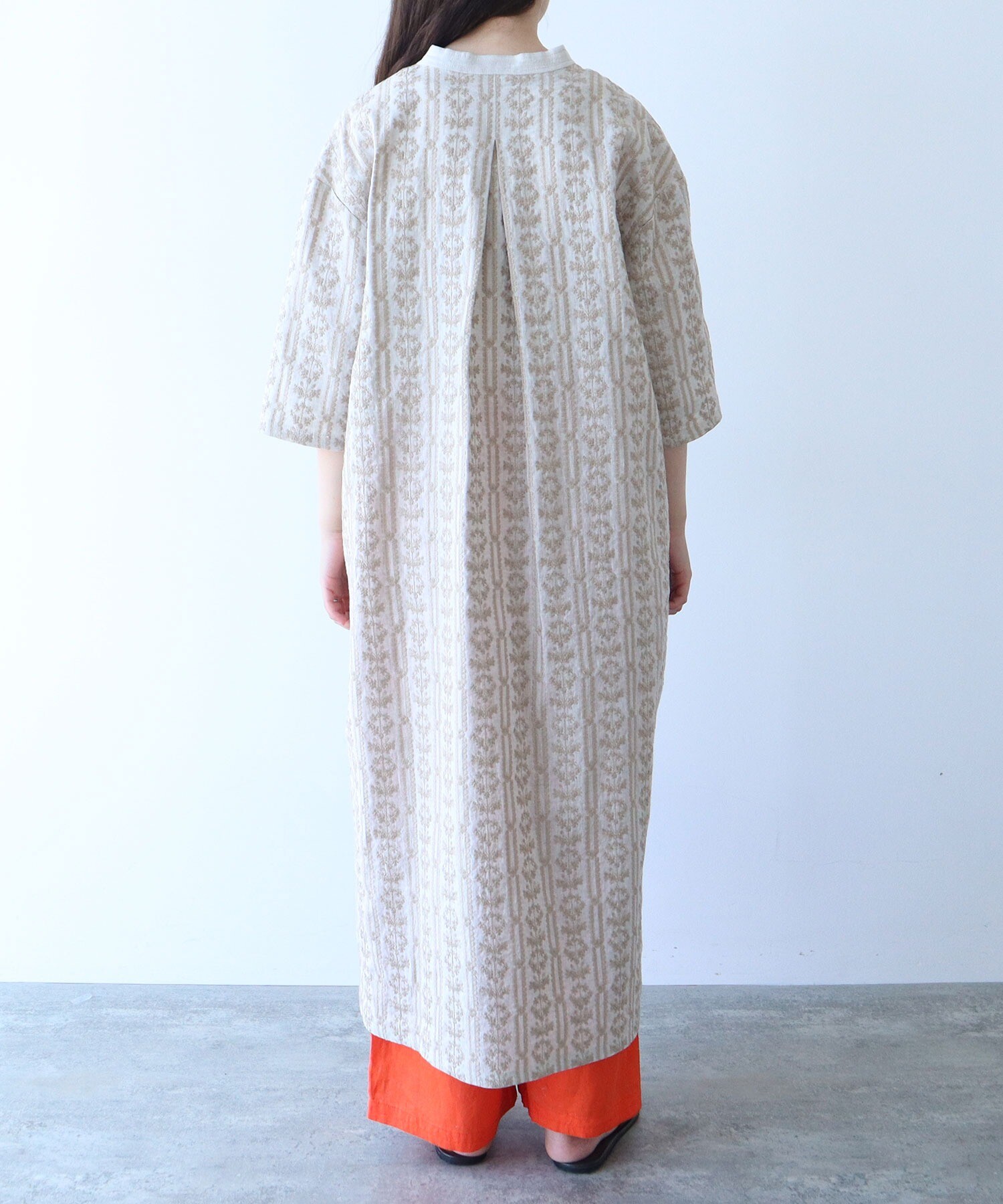 AMBIDEX Store △○L/embroidely kaftan ワンピース(F クロ): yuni