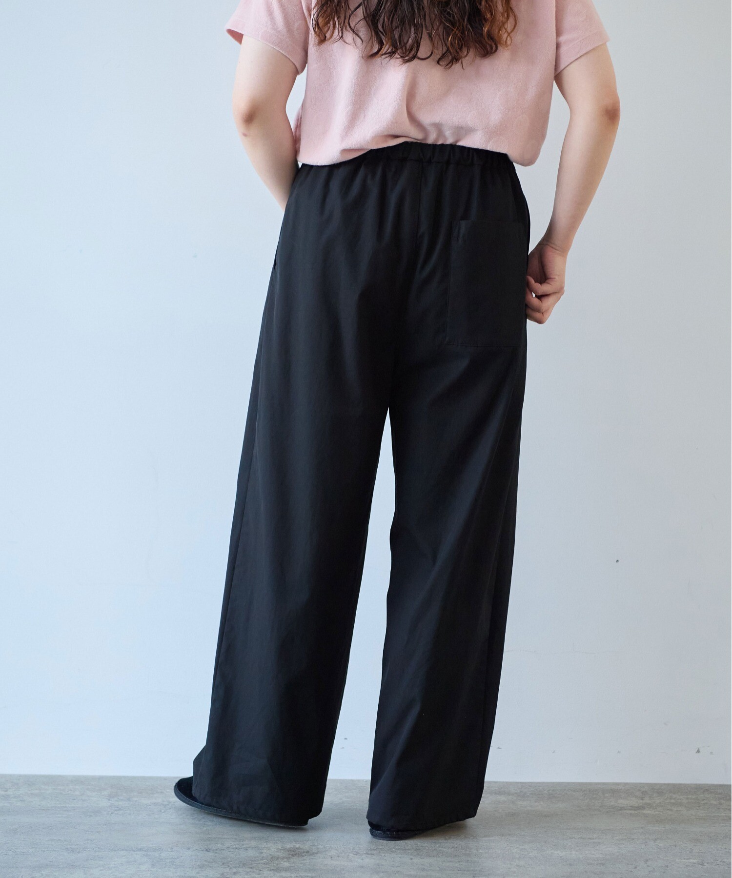 AMBIDEX Store 80/2強撚コットンギャバwideパンツ(F コゲチャ): yuni