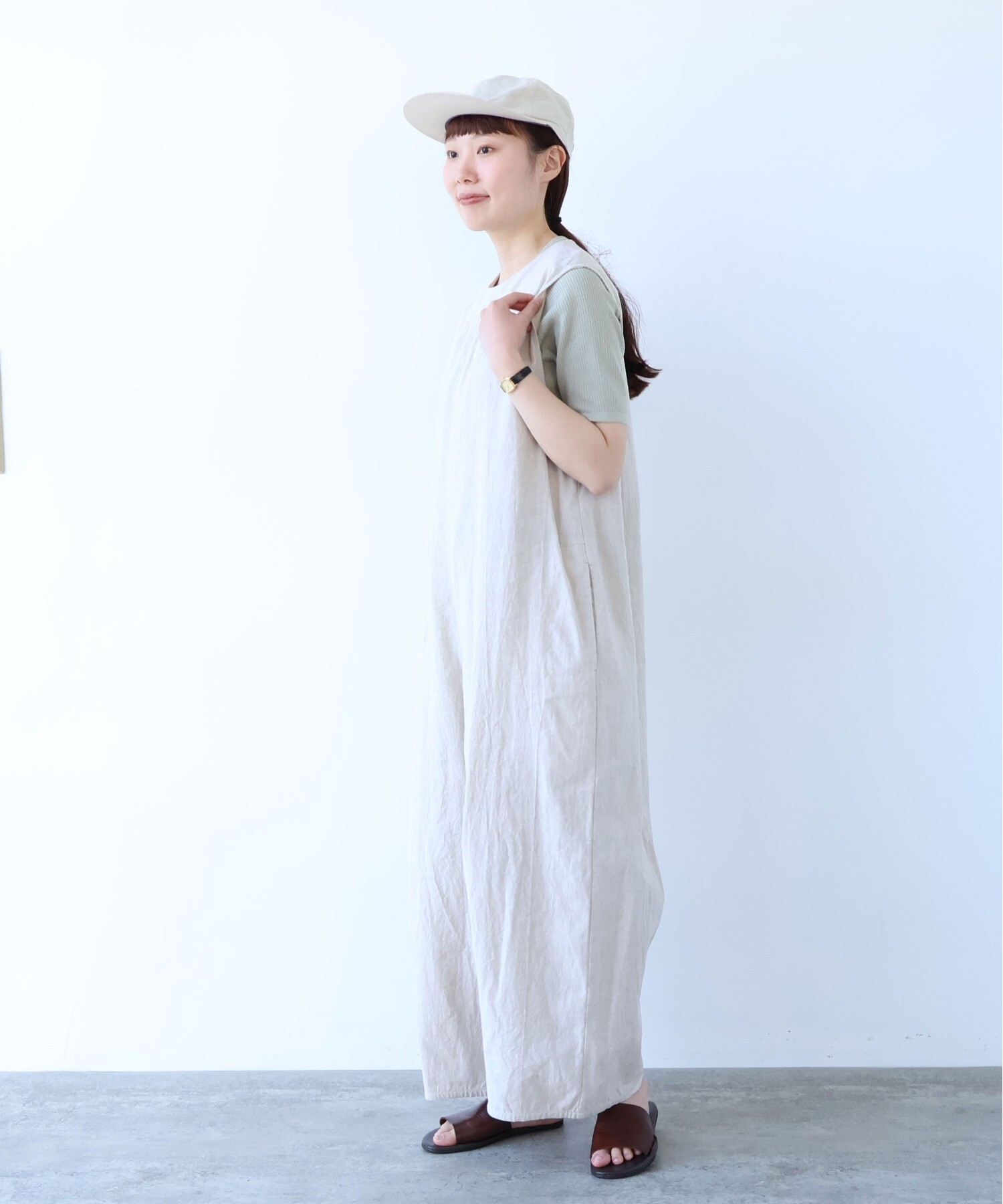 AMBIDEX Store 高密度Cotton/Linen オールインワン(M キナリ): yuni