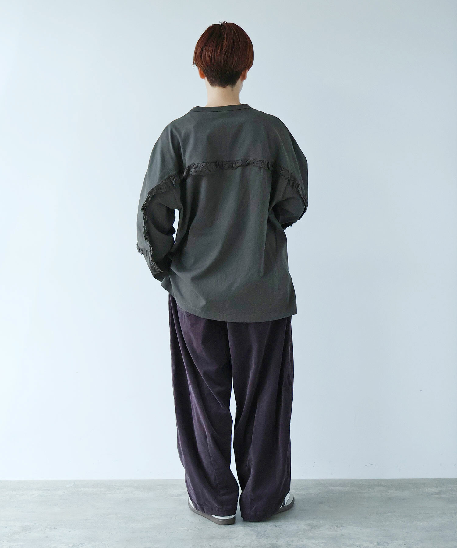 AMBIDEX Store ○cotton lace LONG プルオーバー(F BLUE GREY): buoybuoy