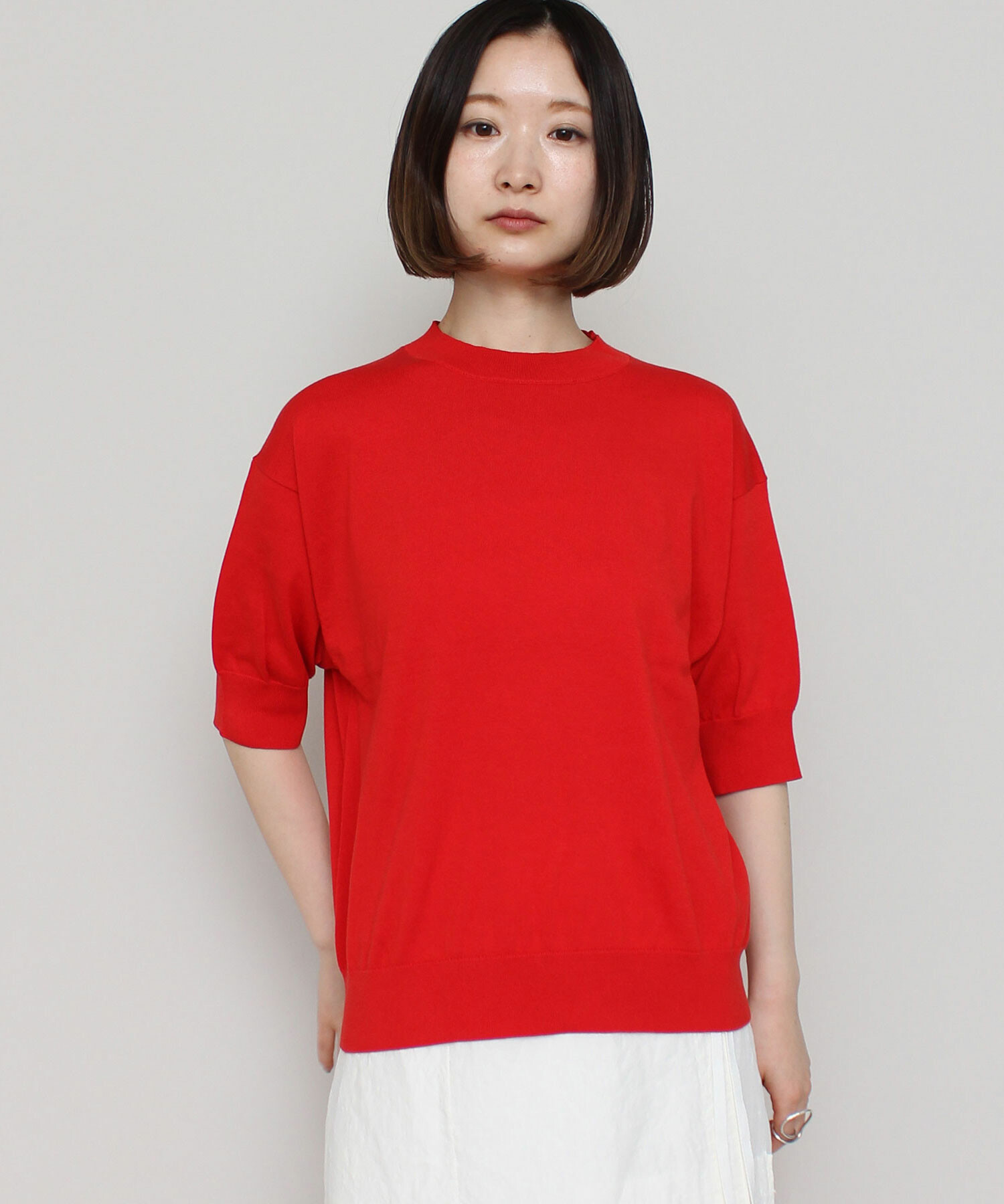 AMBIDEX Store △〇ギザコットン 半袖プルオーバー(F アカ): iki