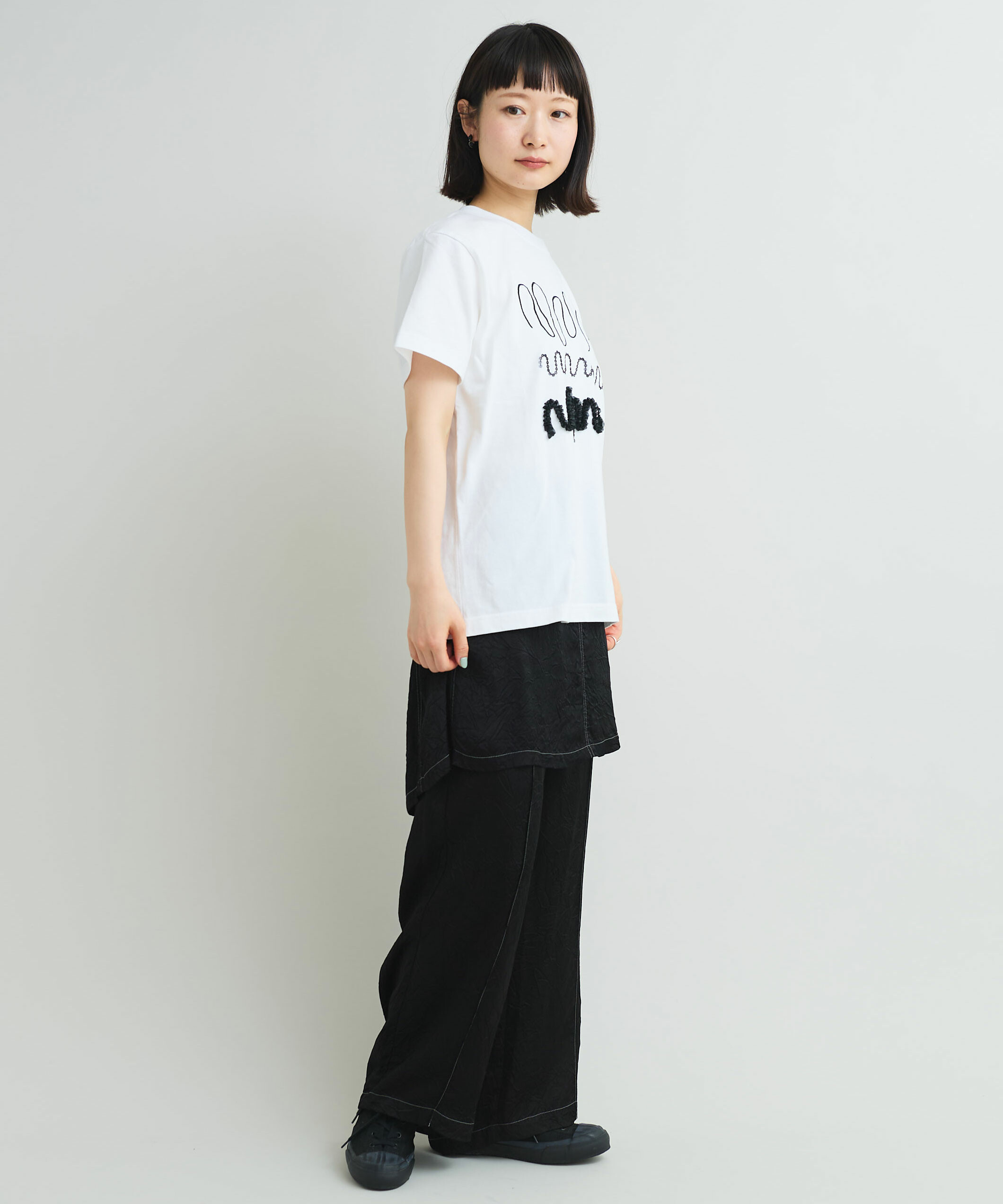 AMBIDEX Store 〇キュプラシワサテン ミニレイヤード パンツ(F