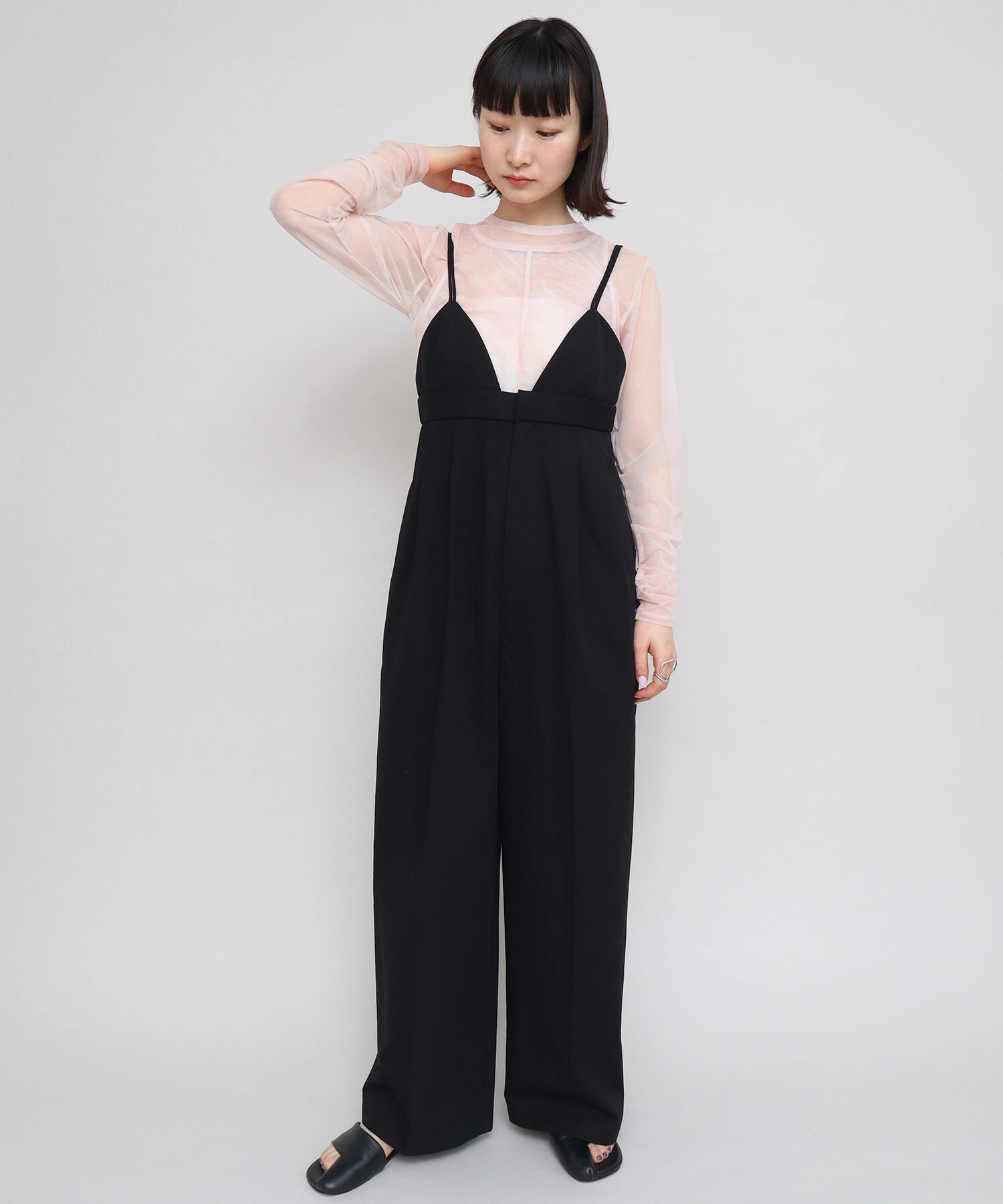 AMBIDEX Store ○〇強撚ボイルラチネ キャミワイド