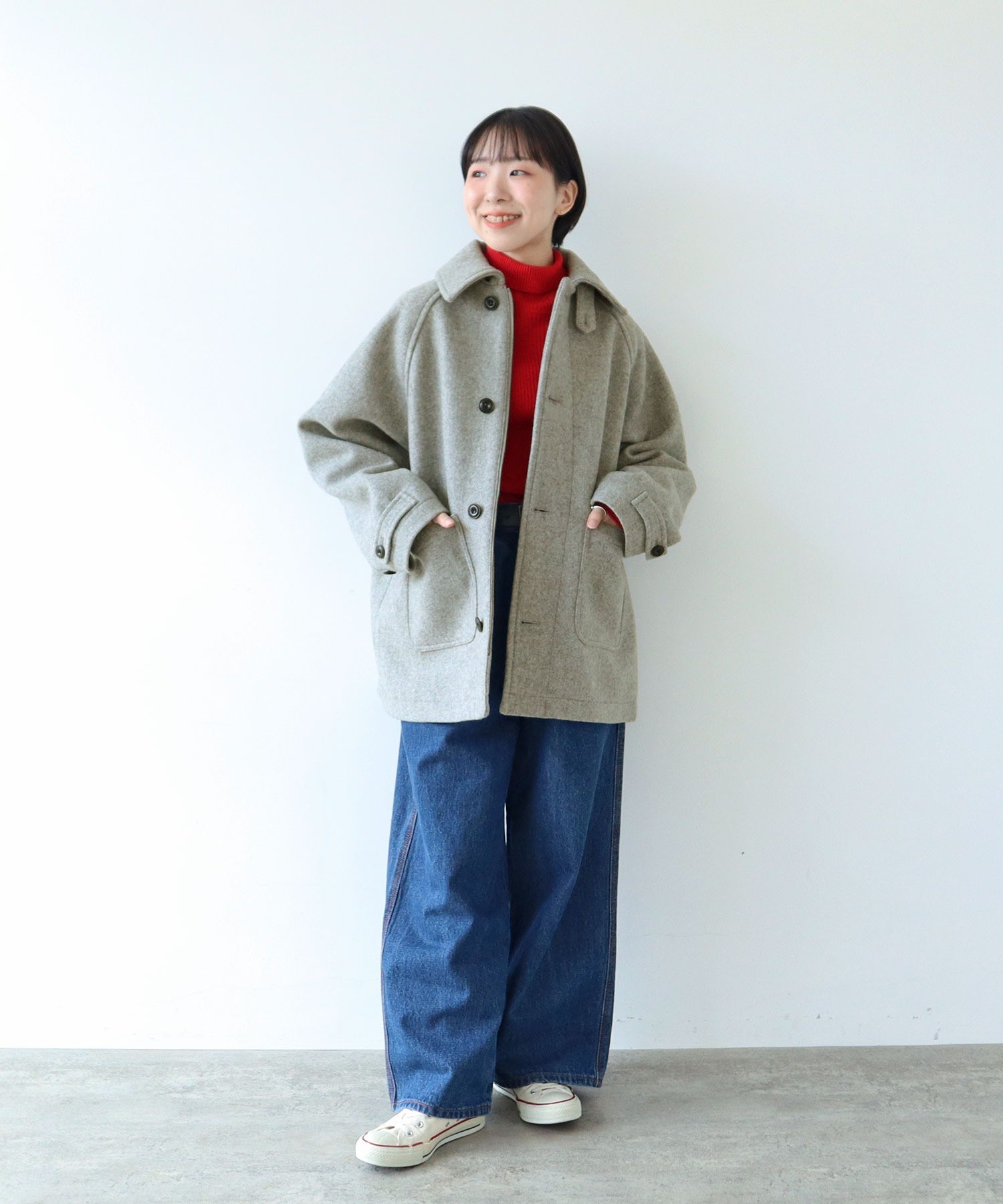 AMBIDEX Store △○メルトンマリンコート(F カーキ): PAR ICI