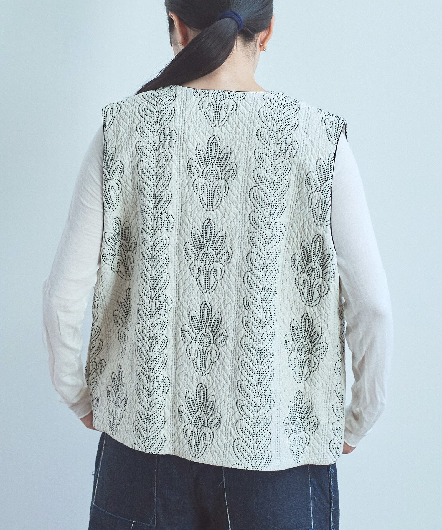 AMBIDEX Store 〇boutis jacquard ベスト(F キナリ): FLAT-cic