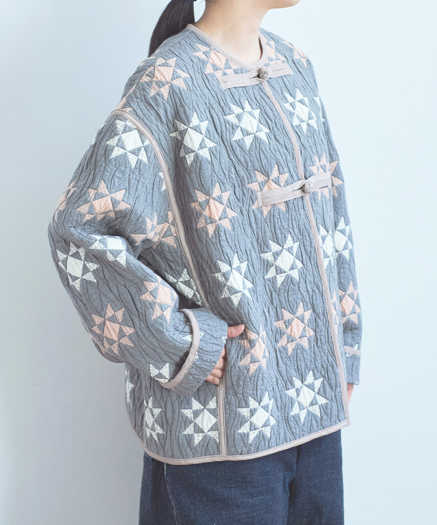 『パトリック・デマルシェリエ 』　Jac アート AMBIDEX Store 〇patchwork quilt jacquard ジャケット(F オフ