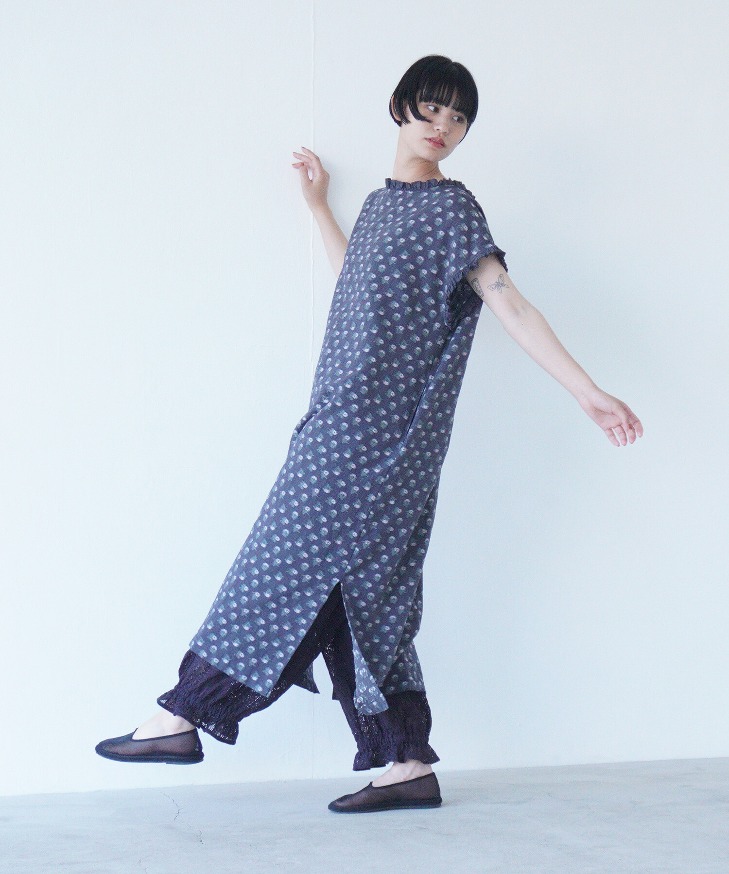 【専用】タグ付き！ MARS オリジナル柄 ワンピース バタフライ シャンデリア forksy.】【オケージョン対応】花柄刺繍レースワンピース
