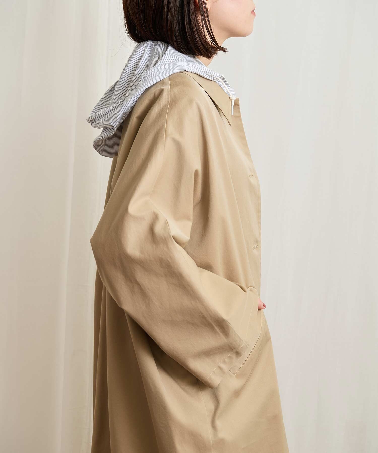 AMBIDEX Store Gabardine Phebe coat (F カーキ): l'atelier du savon