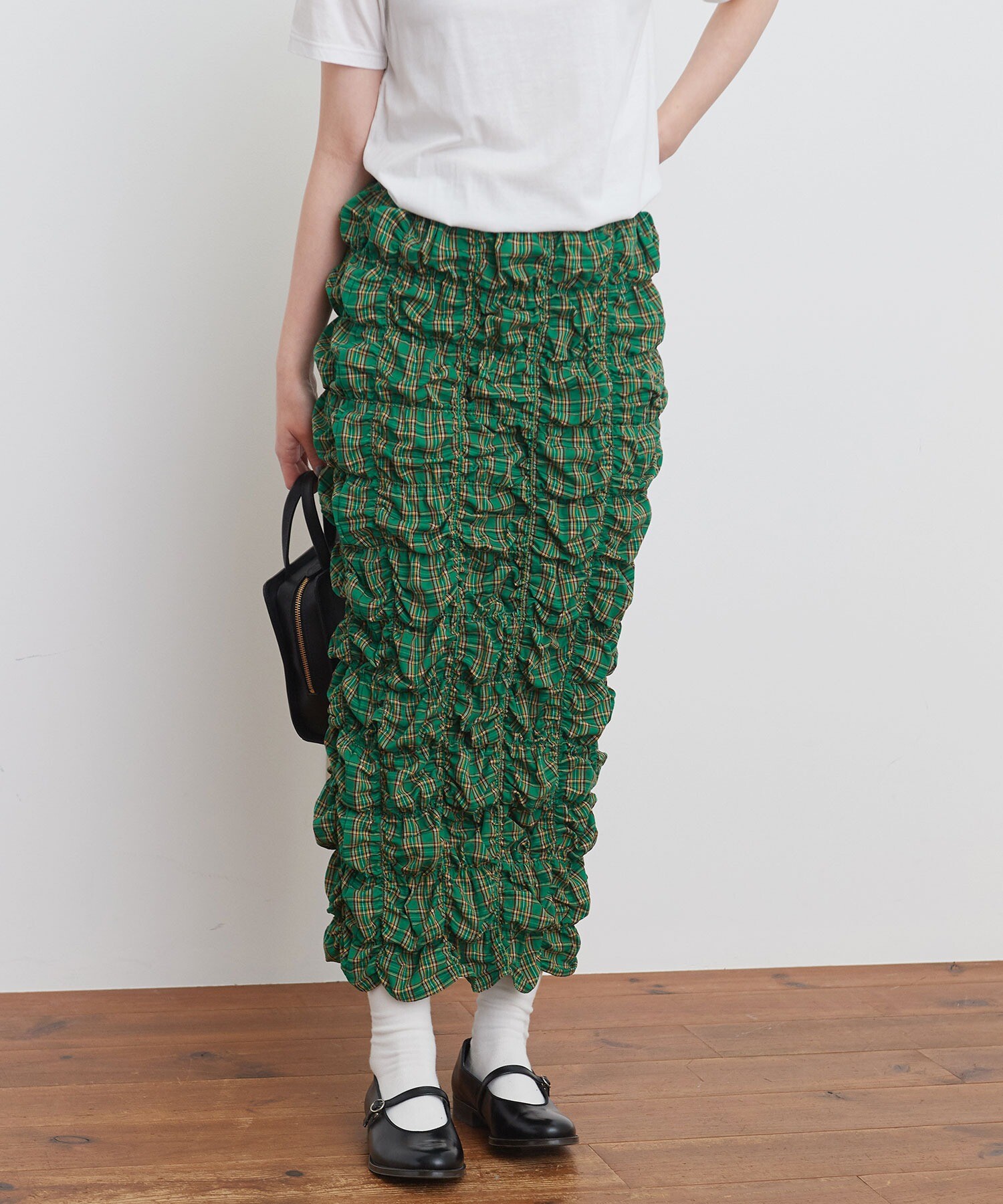 AMBIDEX Store ○uneven skirt(F グリーン): l'atelier du savon