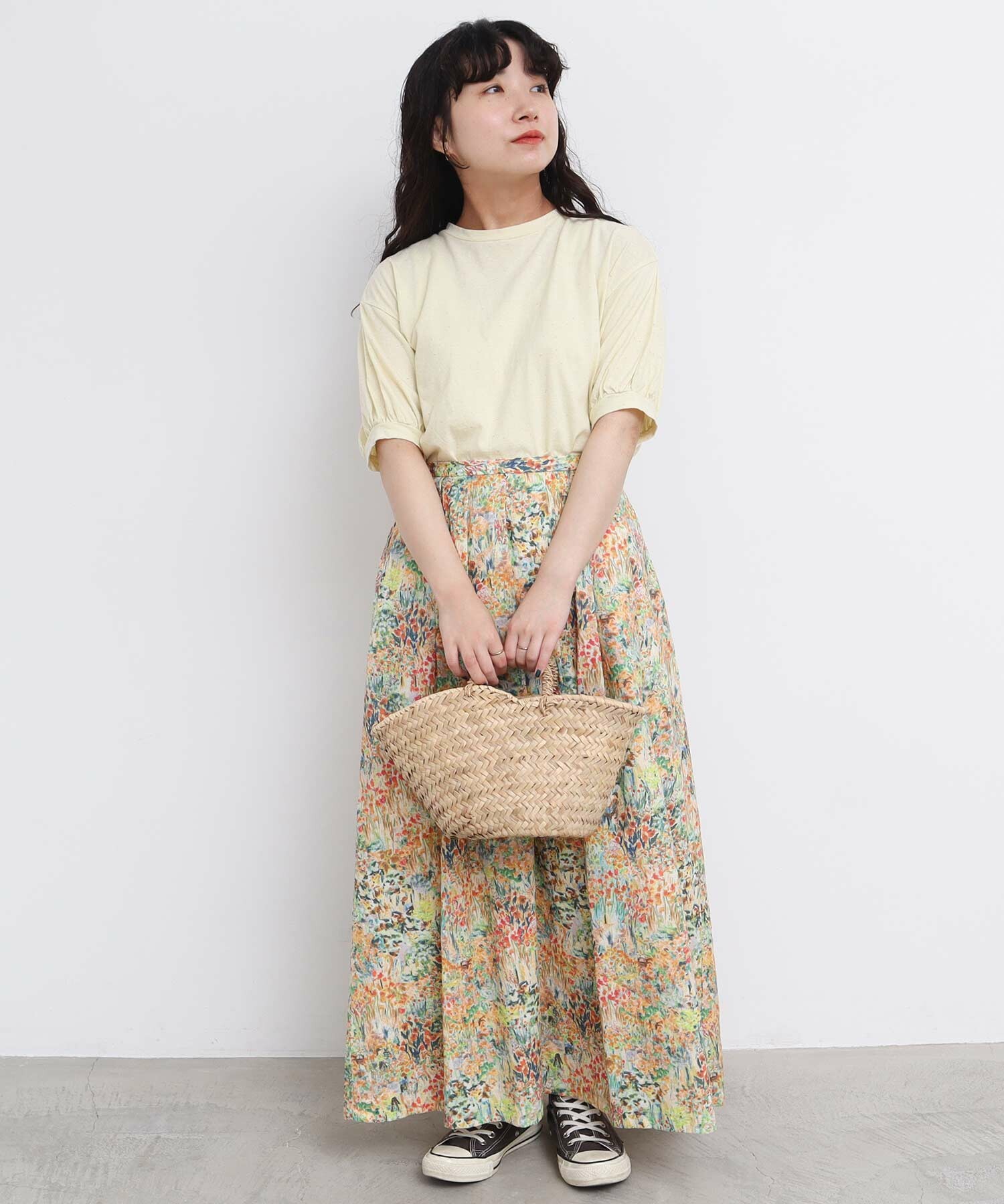 AMBIDEX Store 【予約販売】〇生い茂る野原のプリント スカート