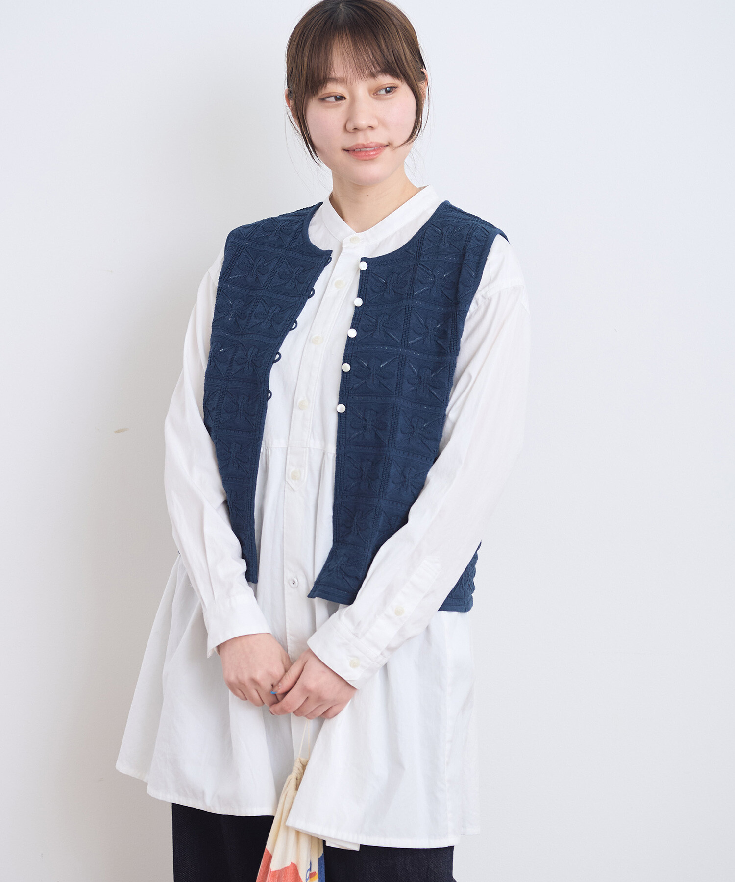 [新品]HANDSOME ビニキ 2way / オーストラリアブランド AMBIDEX Store 〇レース編み 2wayコンパクトベスト(F コン