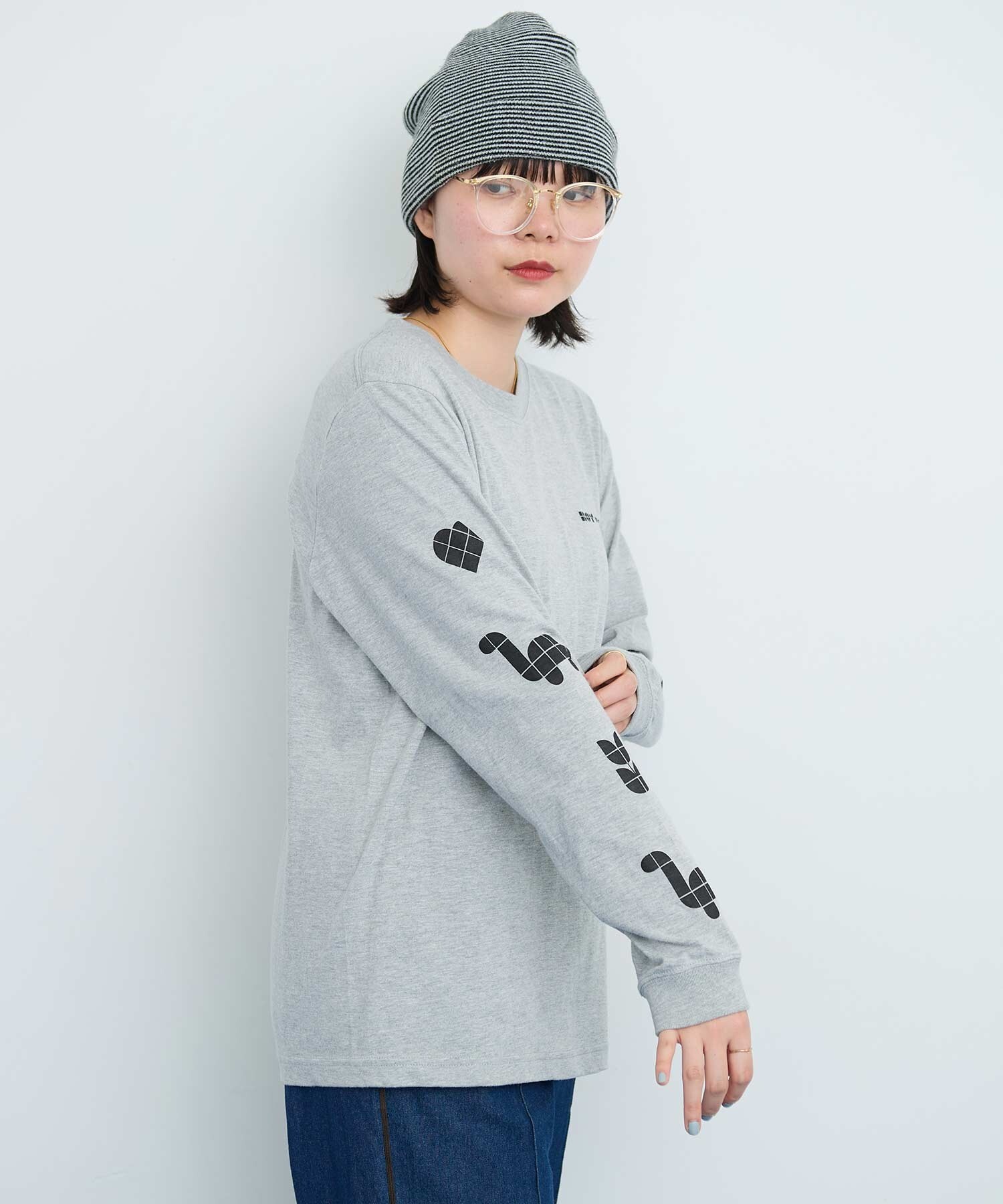 AMBIDEX Store 〇Favorite Motif ロンT (F グレー): l'atelier