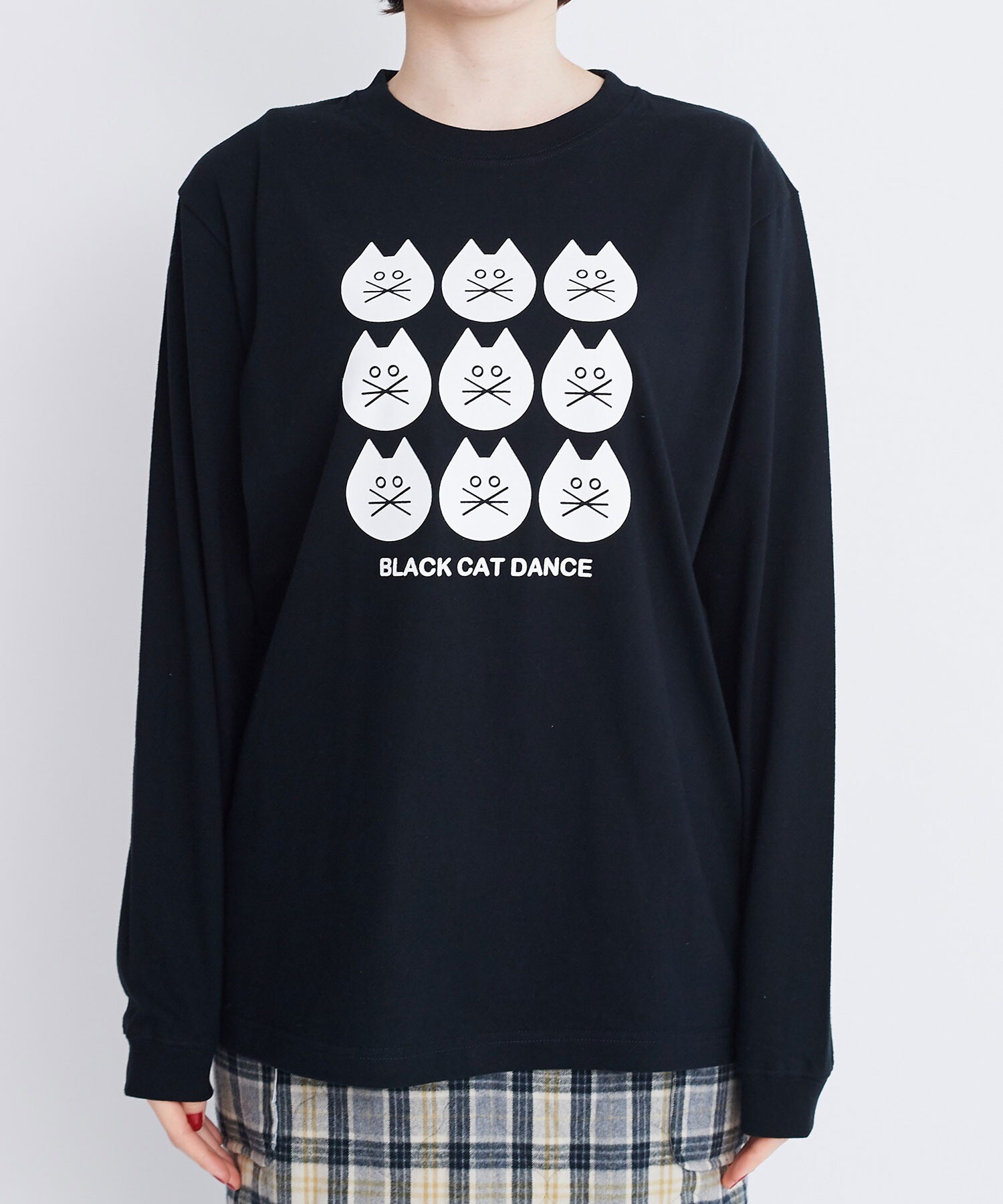 AMBIDEX Store ○Black cat dance ロンT(F BLACK): l'atelier du savon