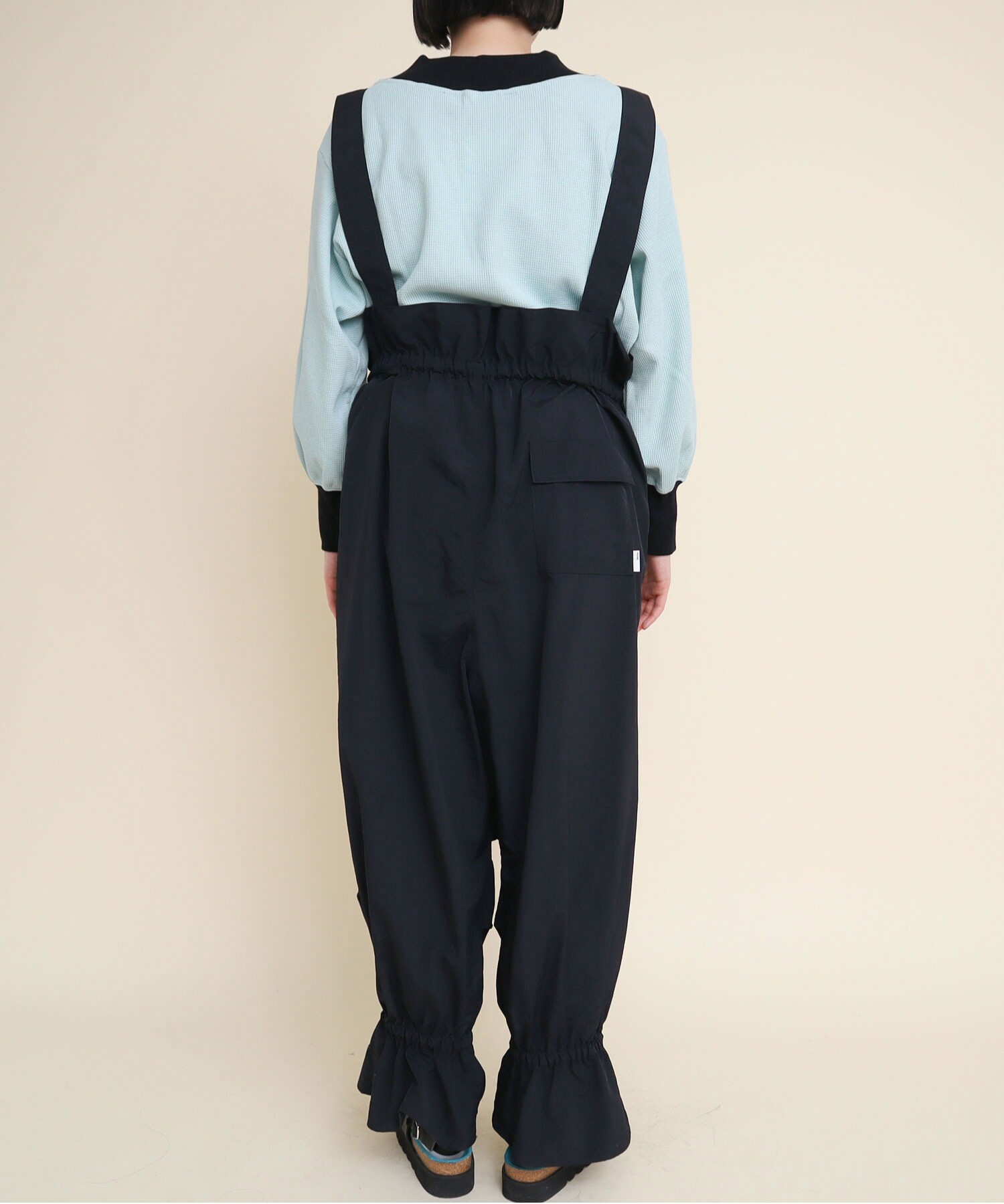 AMBIDEX Store 【予約販売】○NYLON TAFFETA gather frill snow pants 