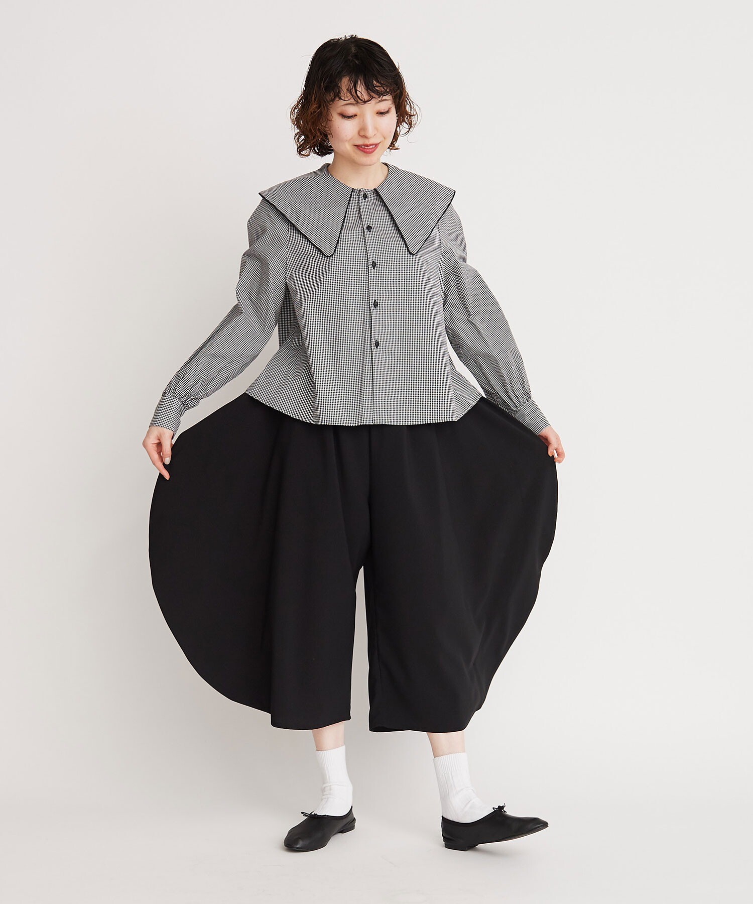 AMBIDEX Store 【予約販売】○△BLACK full moon pants(F クロ): l