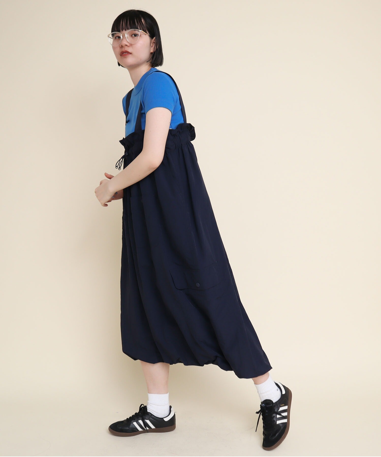 AMBIDEX Store ○NYLON pocket jumper Skirt(F ベージュ): l'atelier 