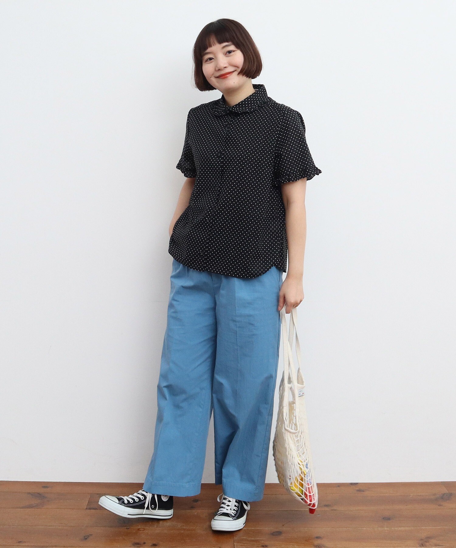 FINXブロード 後開きパフ袖ブラウス CHILD WOMAN（チャイルドウーマン）の「FINXブロード 後開きパフ